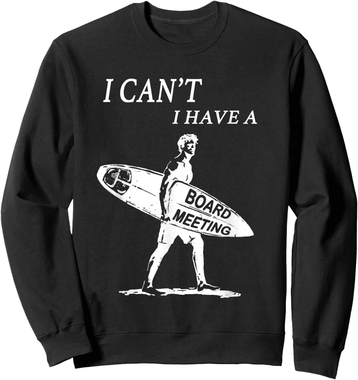Vintage surfer Funny Surfing gifts retro beach surf Sweatshirt - Sweatshirt | Black