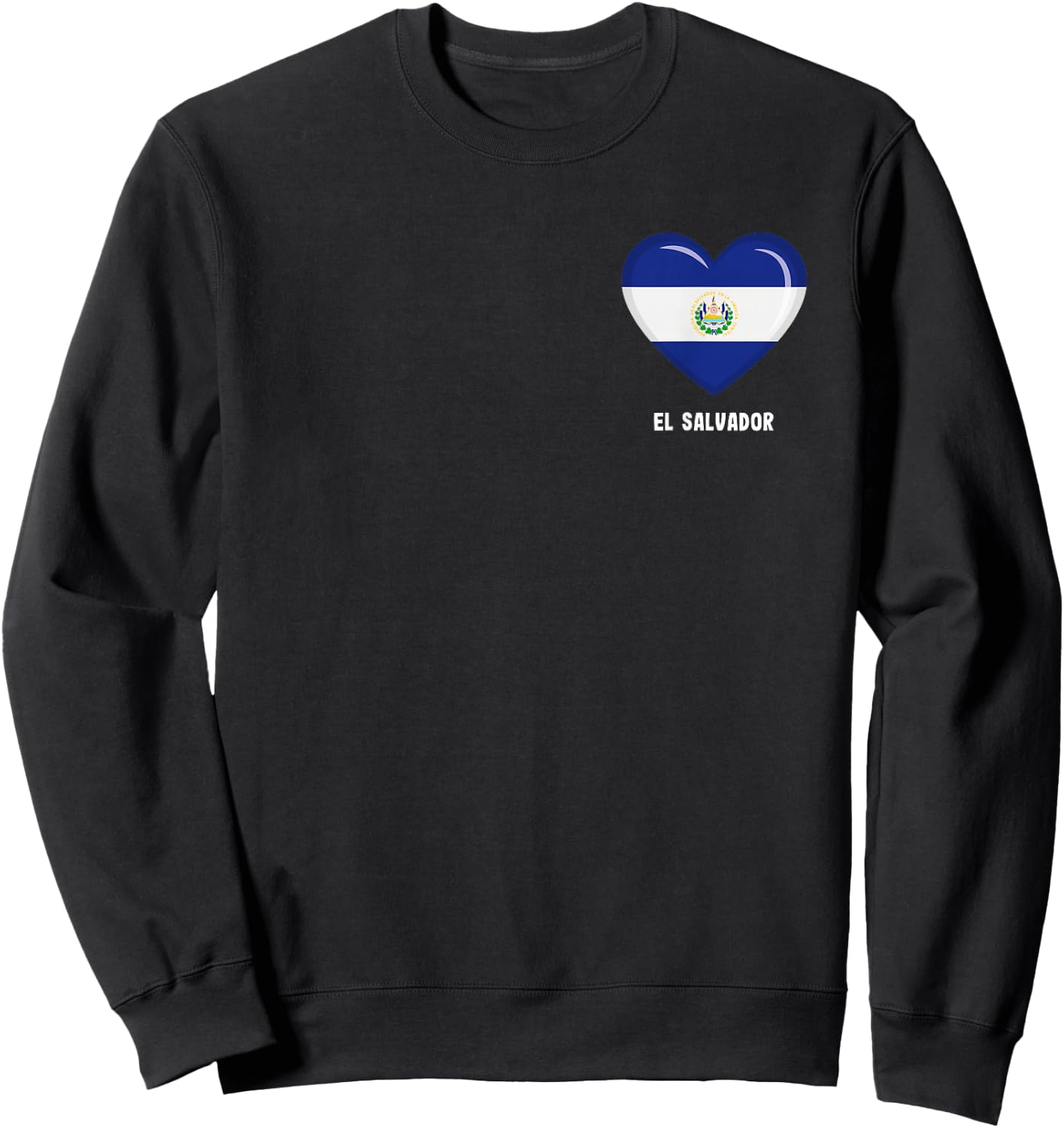El Salvador Flag Shirt | Salvadoran Sweatshirt - Sweatshirt | Black