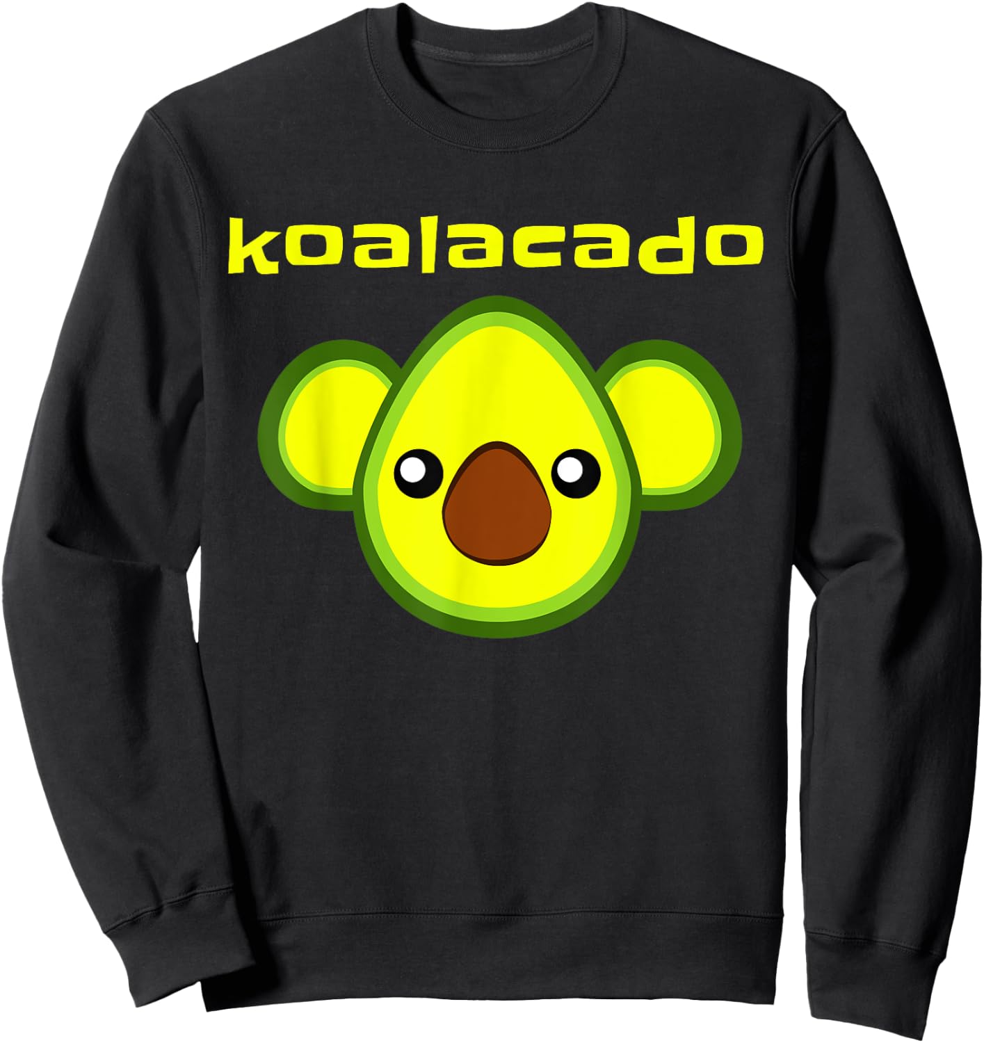 Koalacado Avocado Koala Cute Keto Vegan Taco Lover Costume Sweatshirt - Sweatshirt | Black