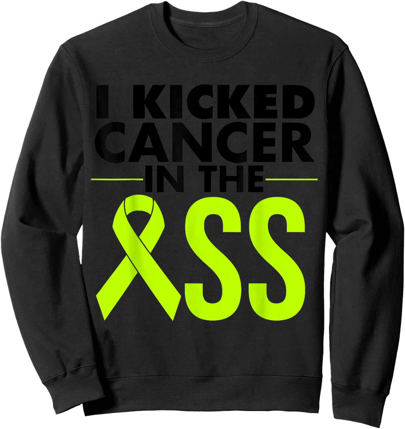 Lymphoma Cancer Survivor Gift Funny Non Hodgkin's Awareness Sweatshirt - Sweatshirt | Black