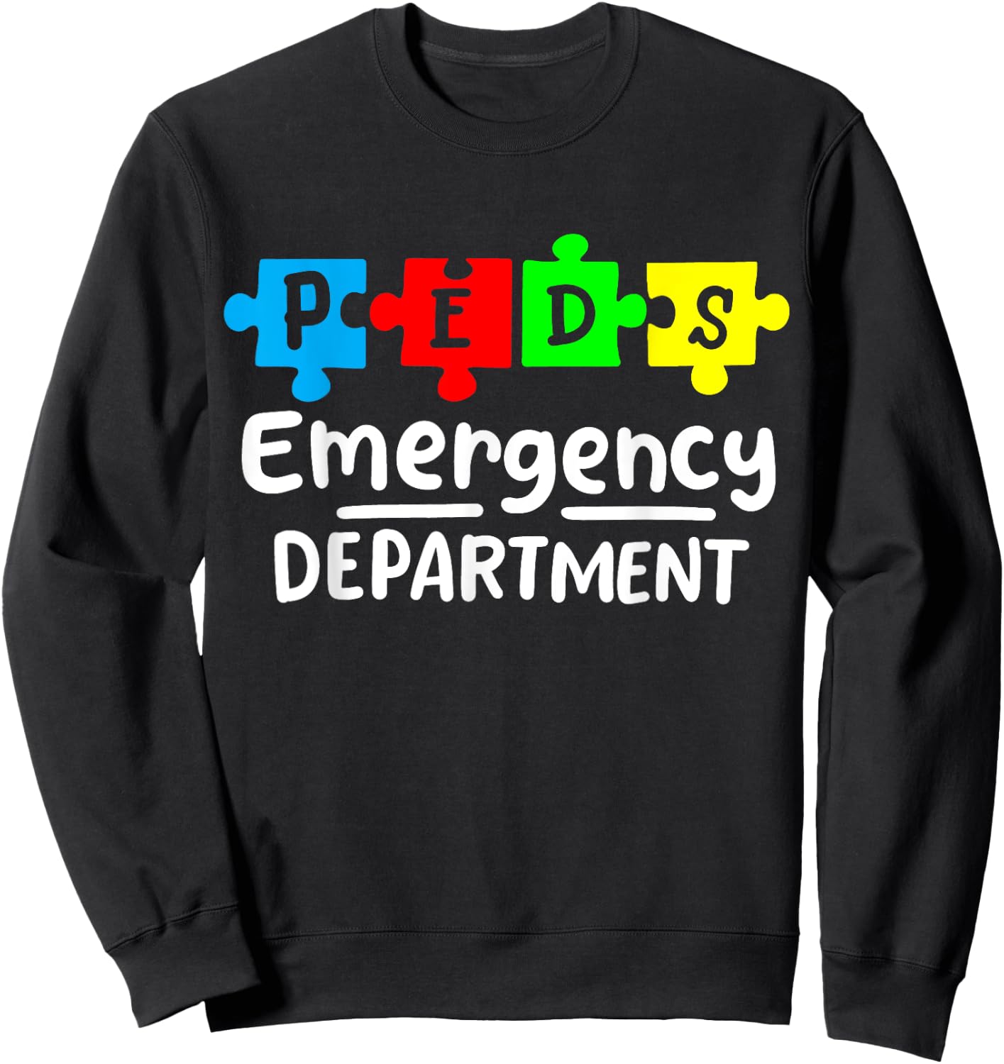 Pediatric Nurse Pediatrics Emergency Department Sweatshirt - Sweatshirt | Black