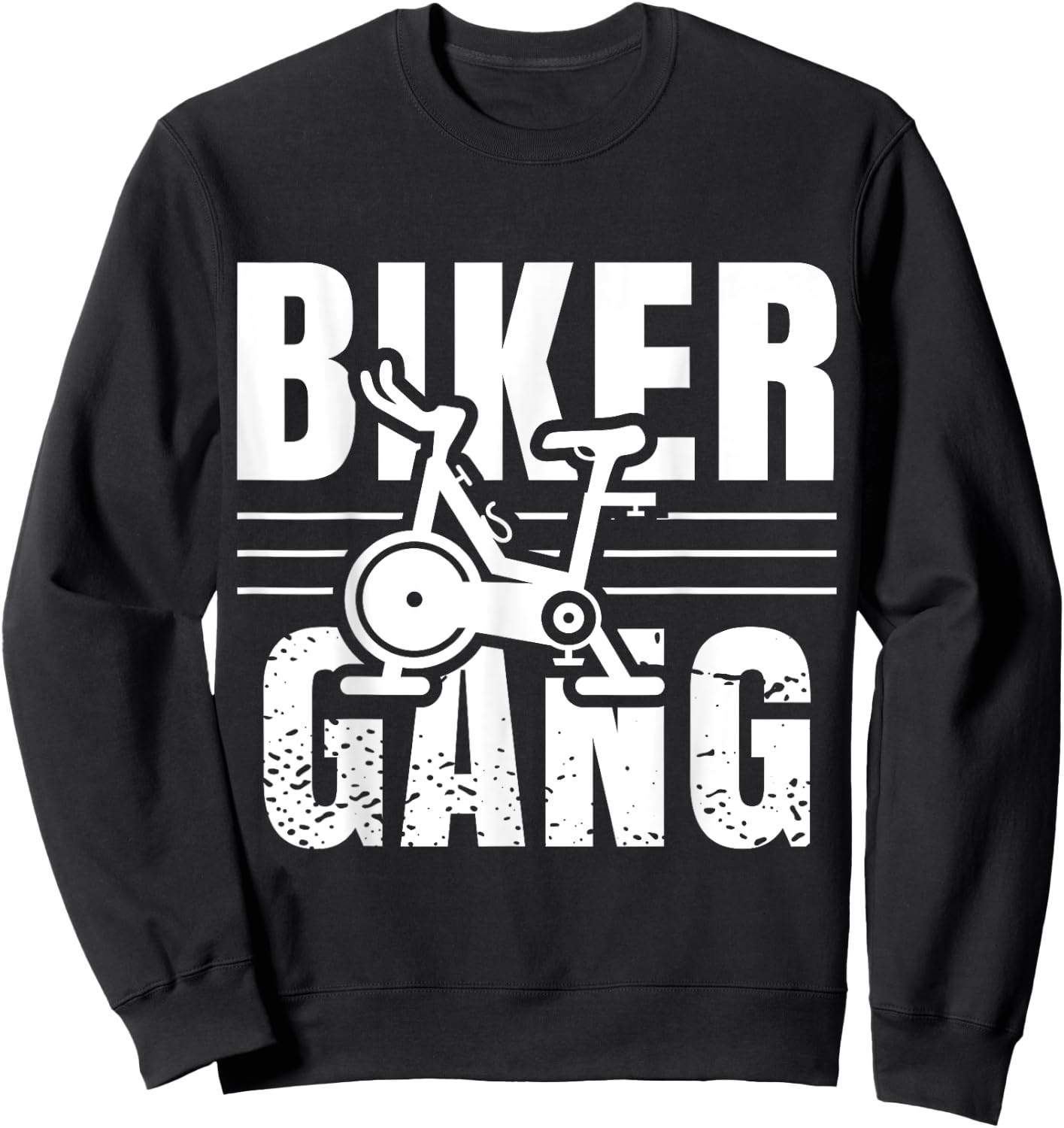 Funny Biker Gang Spin Saying Gym Workout Spinning Class Gift Sweatshirt - Sweatshirt | Black