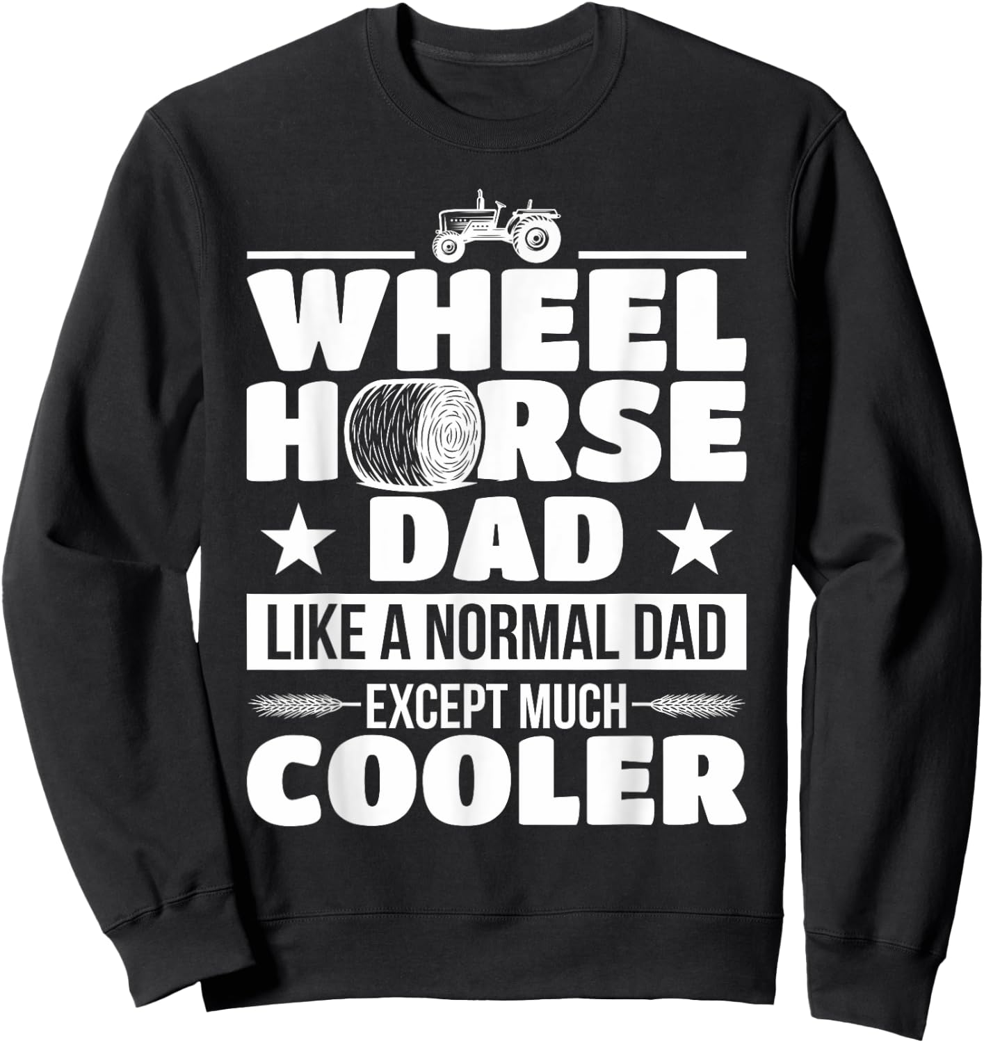 Farmer Wheel Horse Farming Tractor Gift Sweatshirt - Sweatshirt | Black