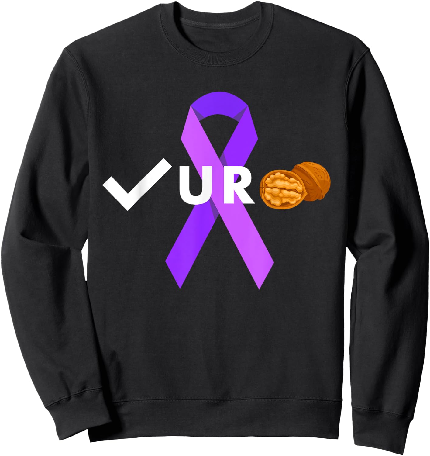 Check your Nuts Check your Balls Testicular Cancer Awareness Sweatshirt - Sweatshirt | Black