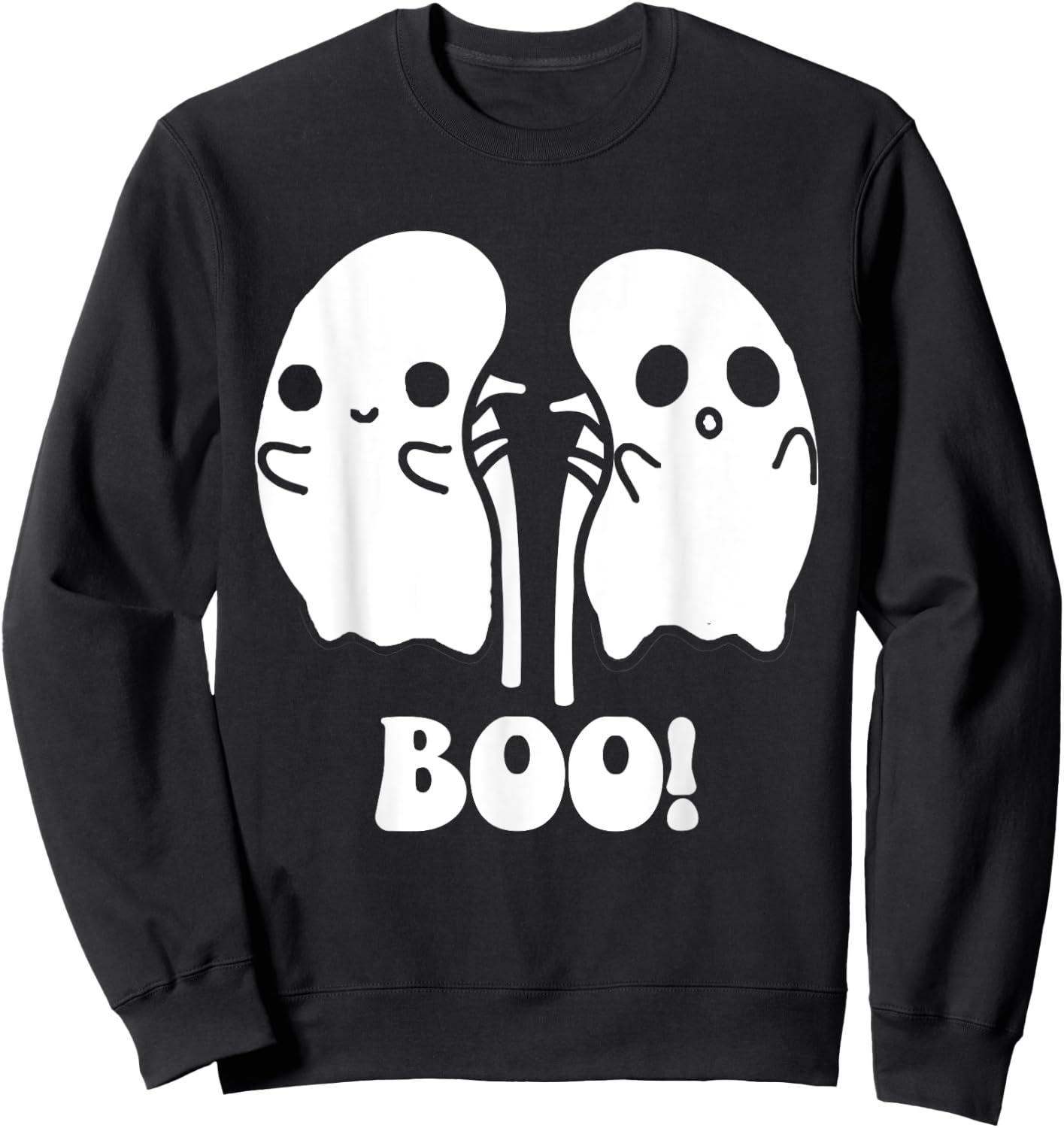 Funny Boo Ghost Kidney Dialysis Nurse Halloween Costume Sweatshirt - Sweatshirt | Black