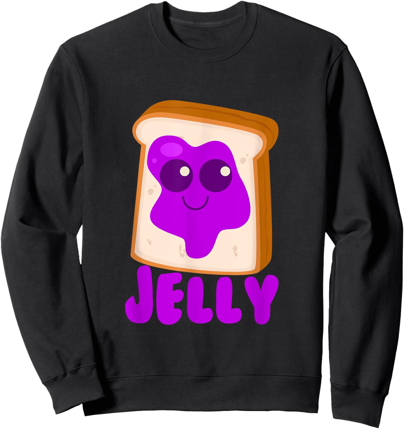 Jelly Matching Halloween Costume Set DIY Peanut Butter Sweatshirt - Sweatshirt | Black