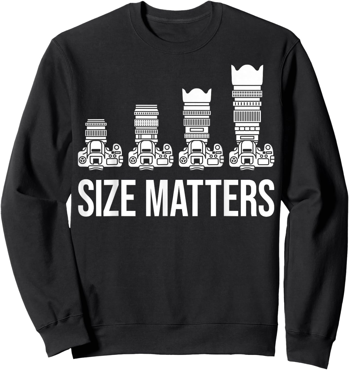 Funny Photography Gift Women Cool Photographer Lens Sweatshirt - Sweatshirt | Black