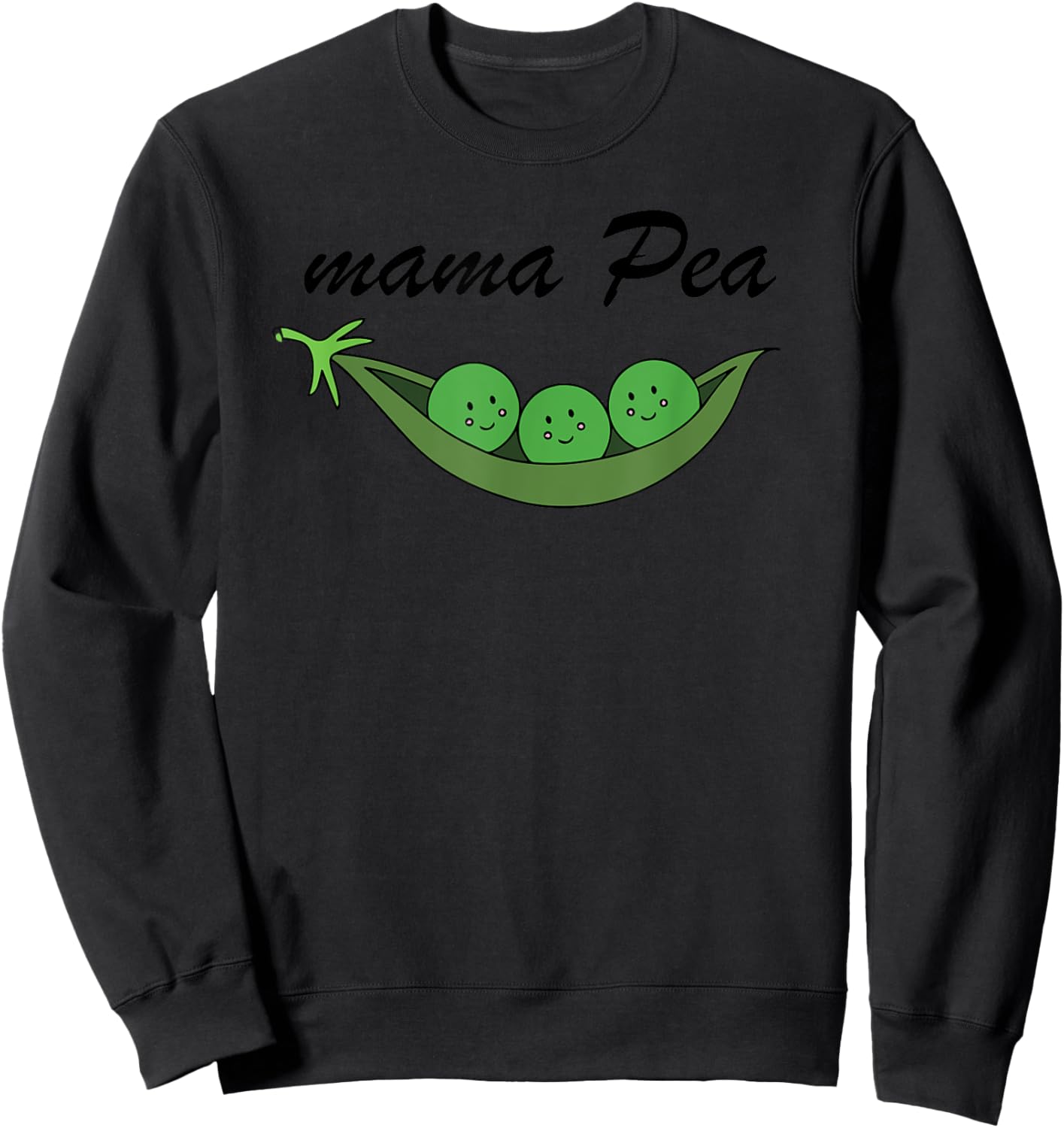 Peas mama, Sweet Peas Sweatshirt - Sweatshirt | Black