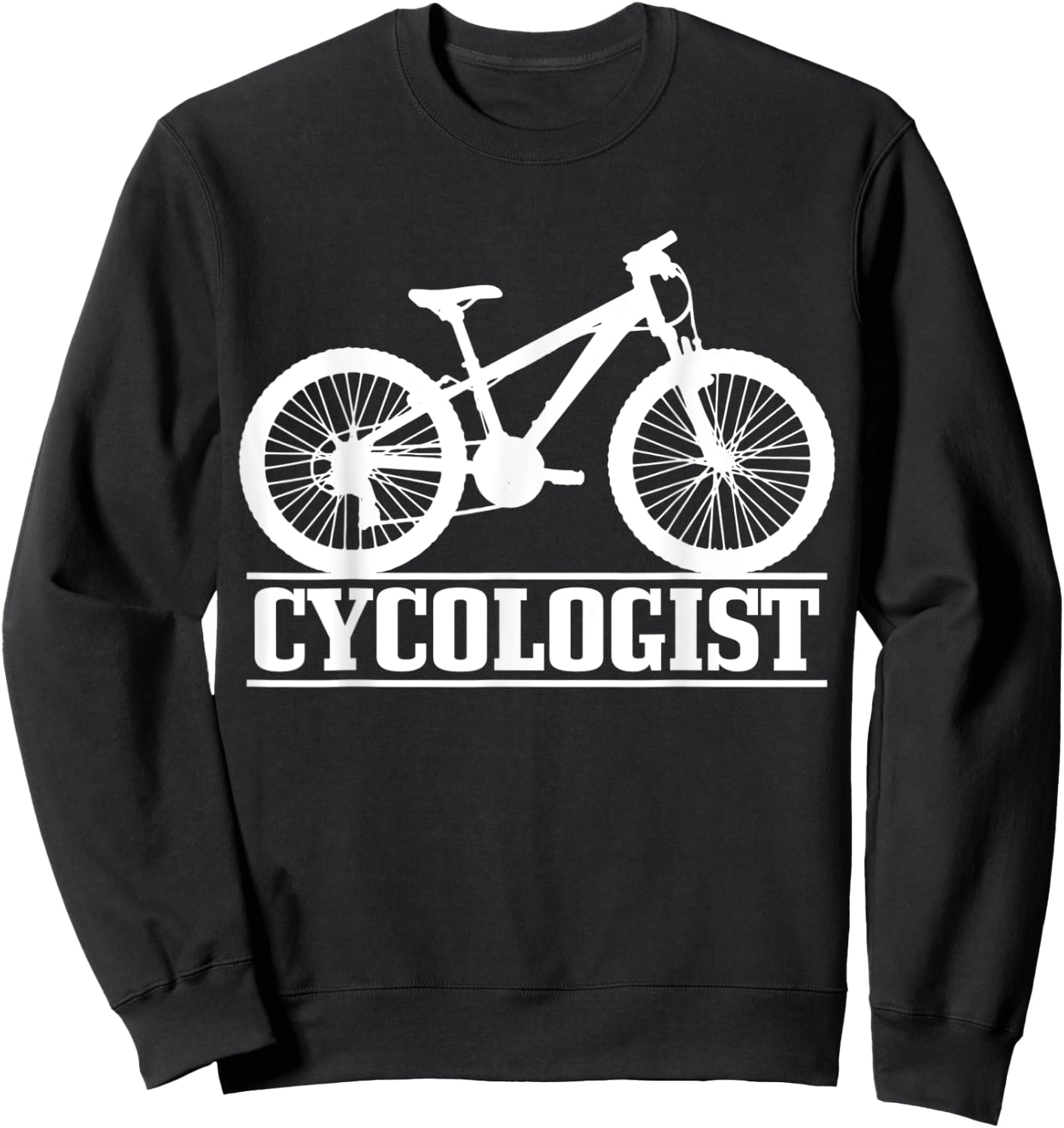 Cycologist Mountain Bike MTB Downhill Cycling Funny Gift Sweatshirt - Sweatshirt | Black