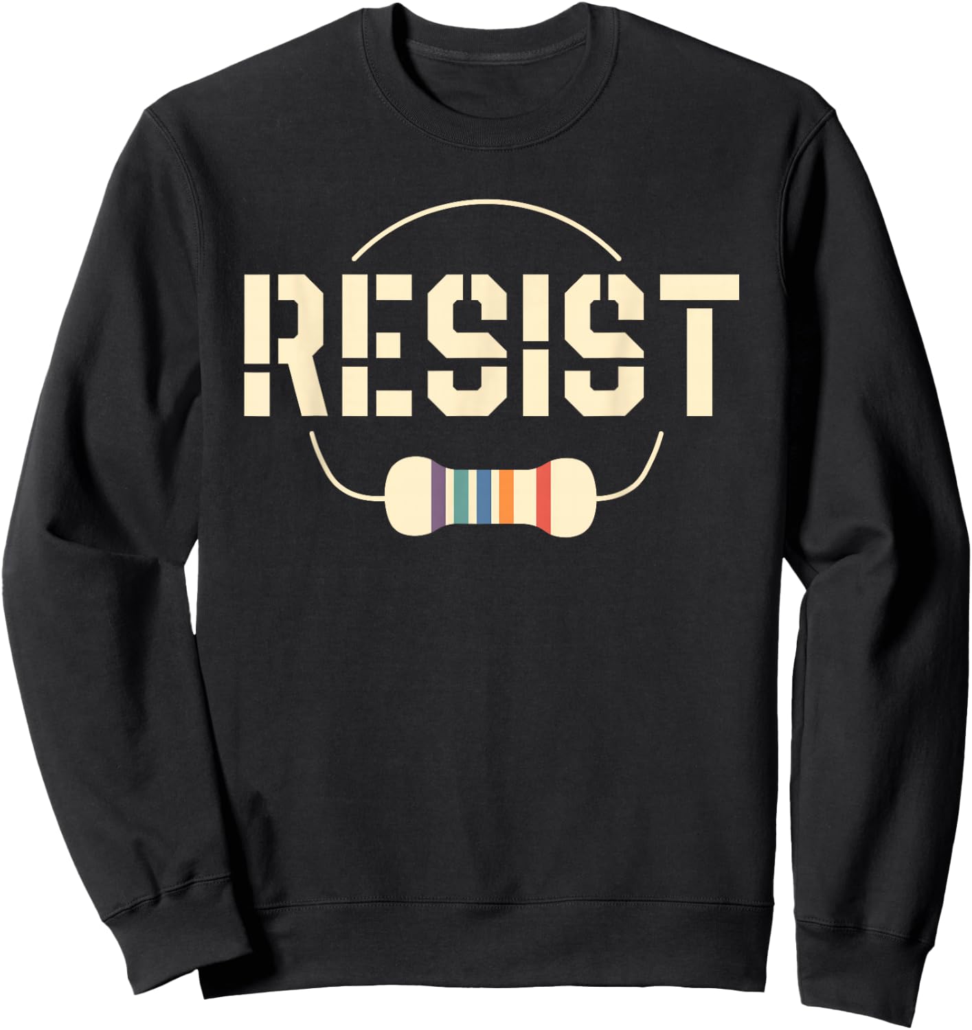 Gift Electrical Engineer Graduate Men Resist Circuit Sweatshirt - Sweatshirt | Black