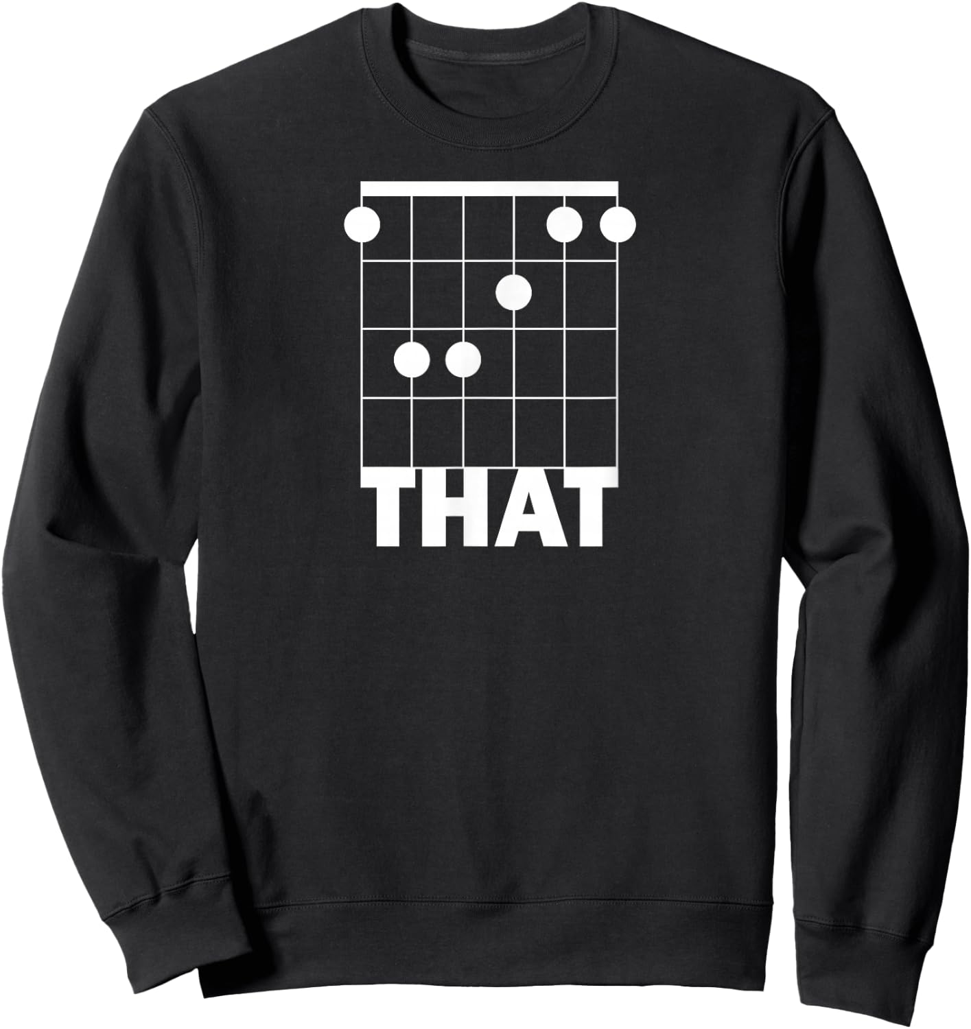 F That Funny Guitar Chord Sweatshirt - Sweatshirt | Black