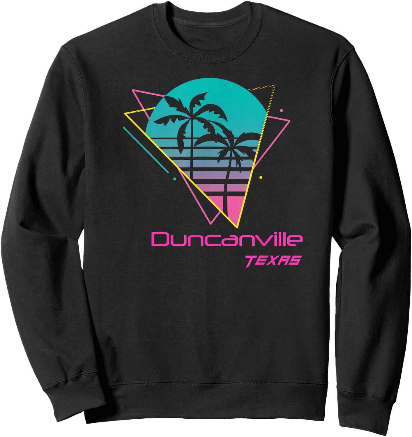 Retro Duncanville Texas Sweatshirt - Sweatshirt | Black