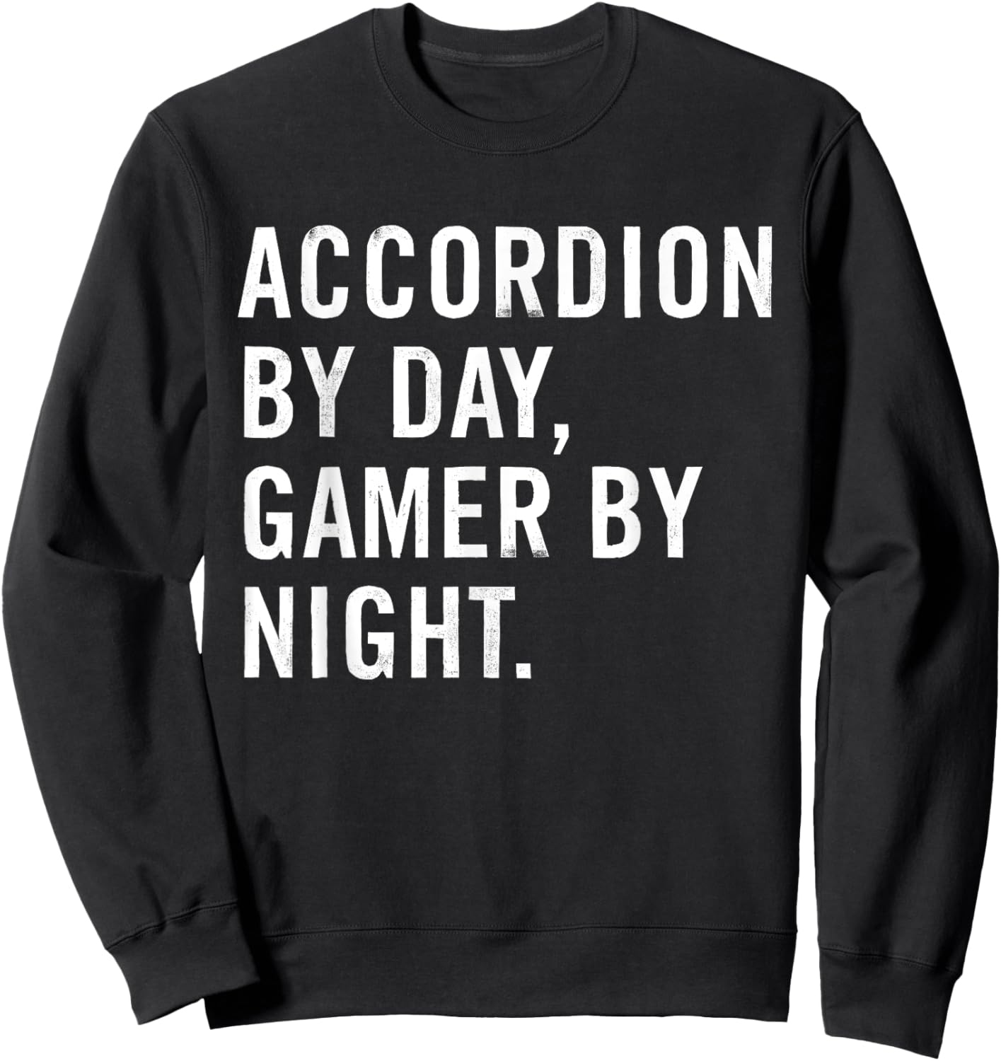 Accordion By Day Gamer By Night Sweatshirt - Sweatshirt | Black