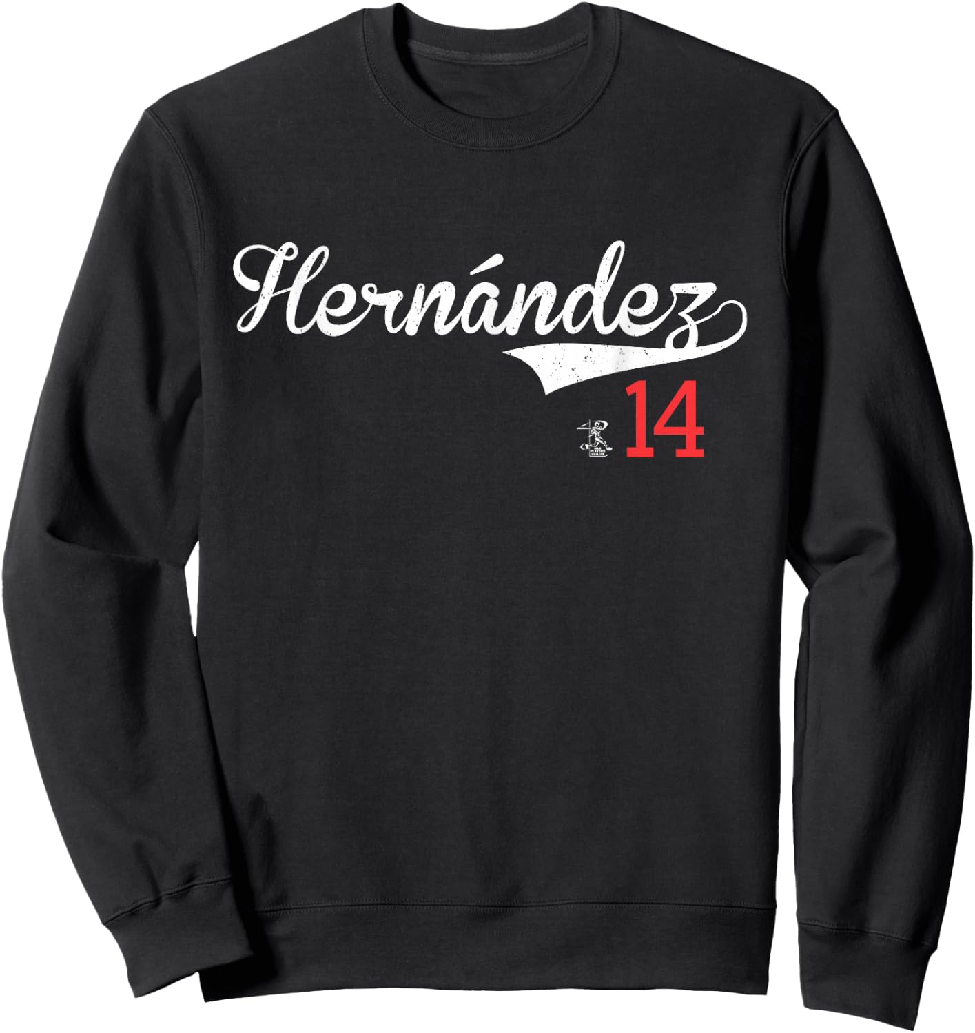 Kike Hernandez Vintage Gameday Sweatshirt - Sweatshirt | Black