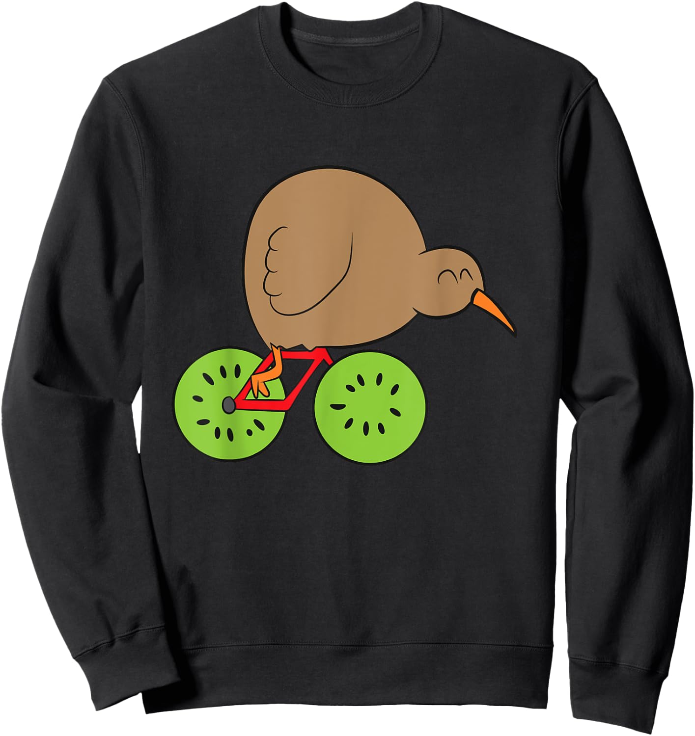 Kiwi Bird New Zealand Kiwi Bird and Kiwi Fruit Kiwi Sweatshirt - Sweatshirt | Black