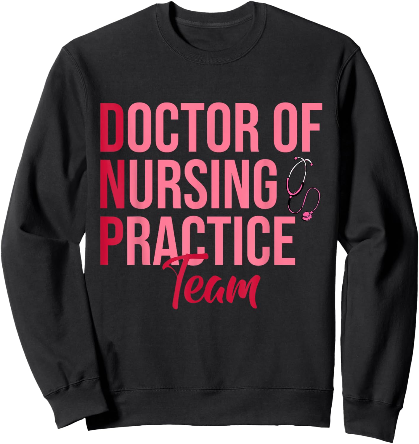 Retro DNP Doctor of Nursing Practice Brain RN Nurse DA1 Sweatshirt - Sweatshirt | Black