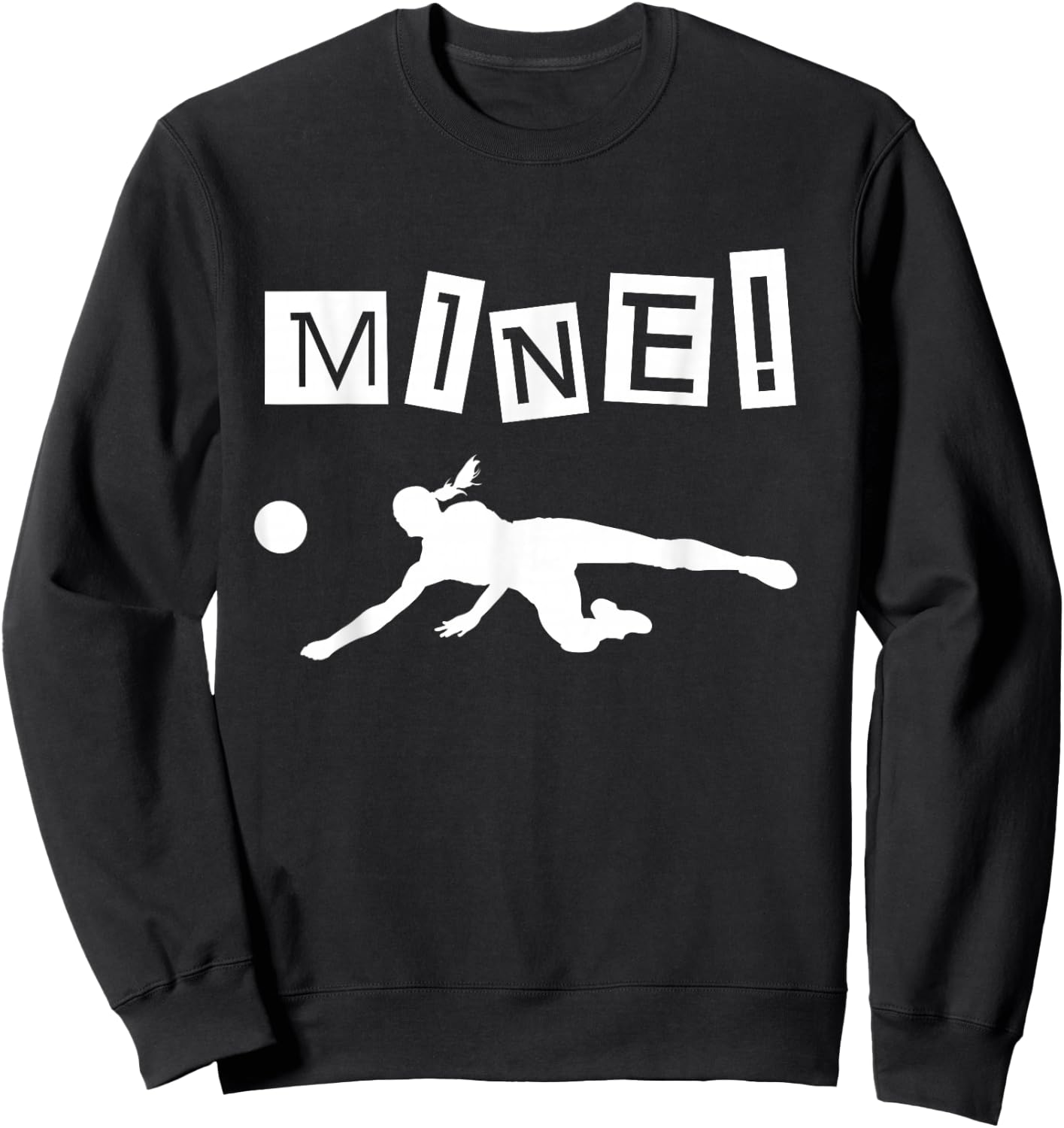 Volleyball Player Funny Volleyball Sweatshirt - Sweatshirt | Black