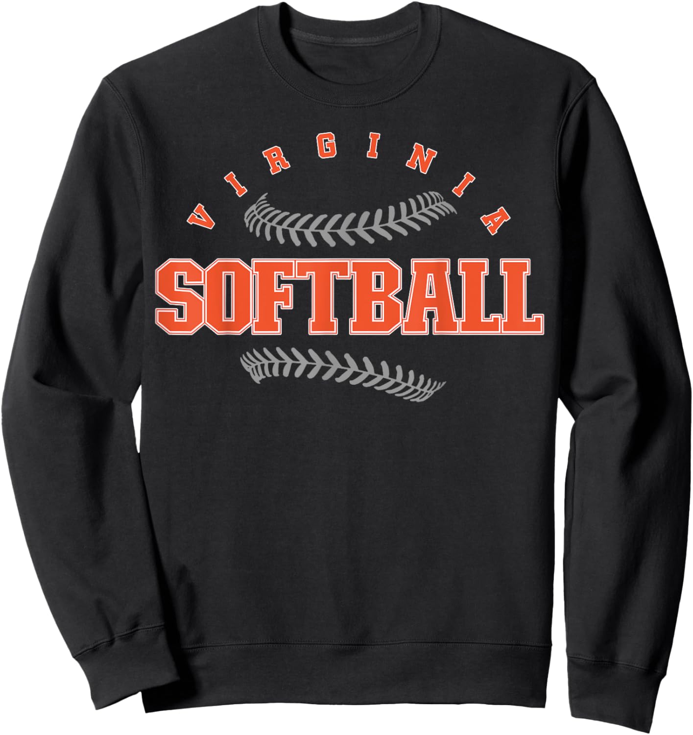 Virginia Softball Vintage Retro Design Sweatshirt - Sweatshirt | Black