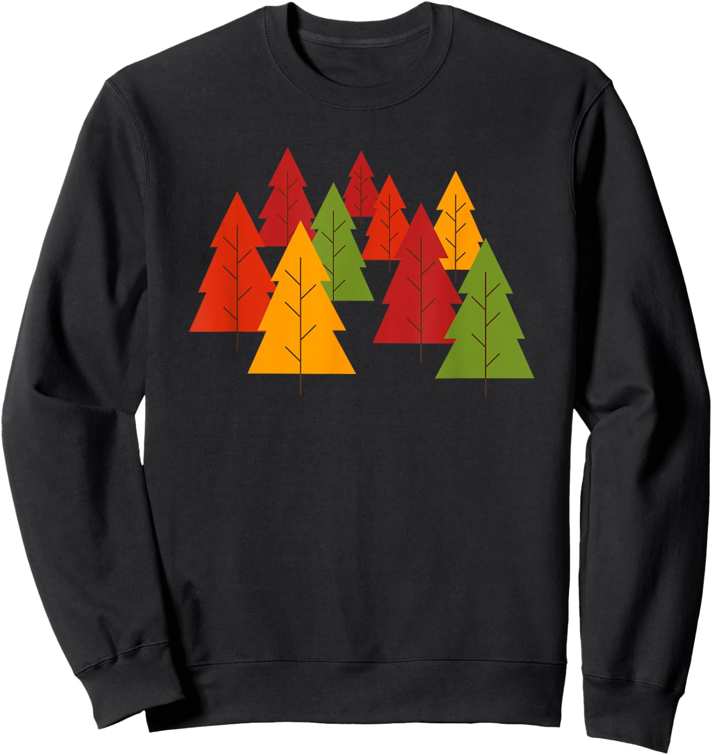 Fall Color Changing Leaves Cute Autumn Trees Sweatshirt - Sweatshirt | Black