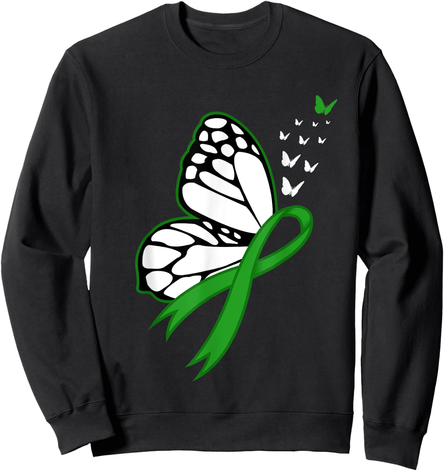 Gift cancer sick, liver cancer Sweatshirt - Sweatshirt | Black
