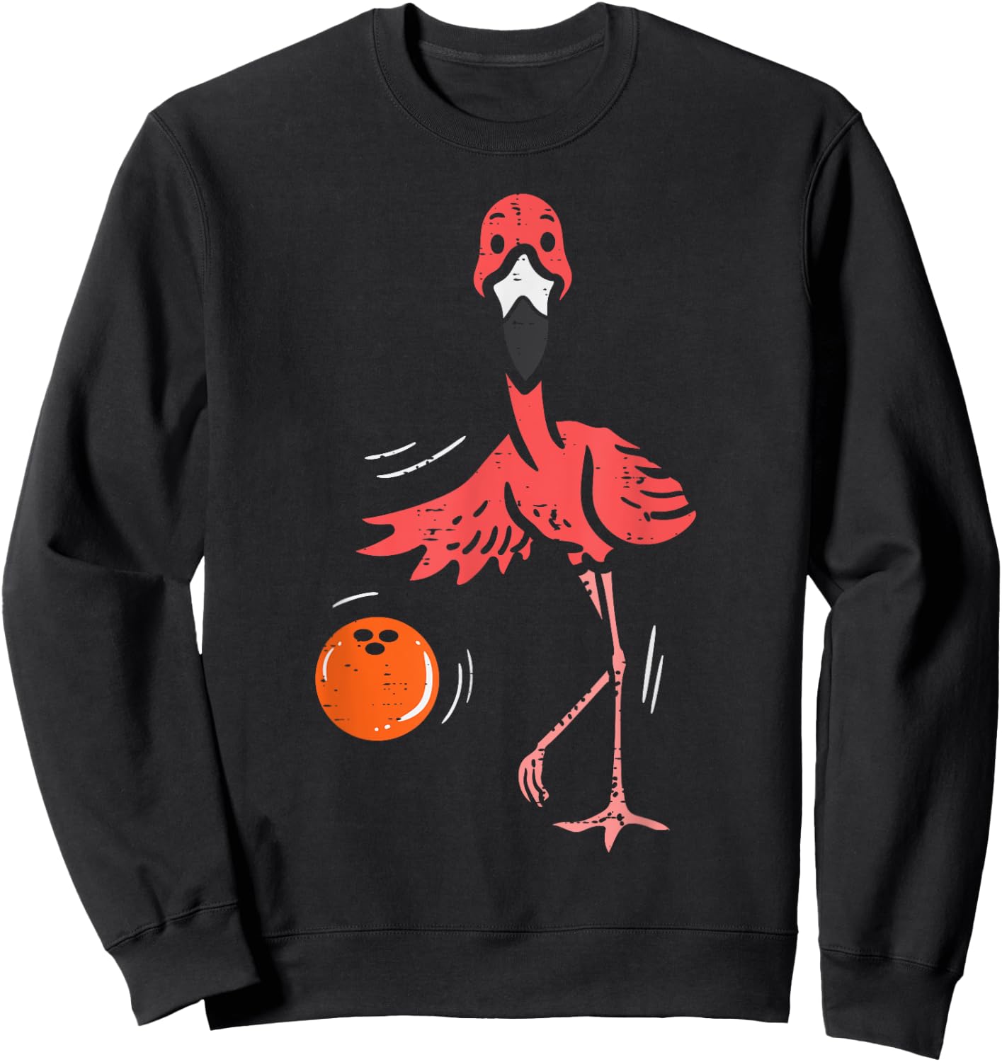 Bowling Flamingo Bowling Player Boys Girls Kid Toddler Youth Sweatshirt - Sweatshirt | Black