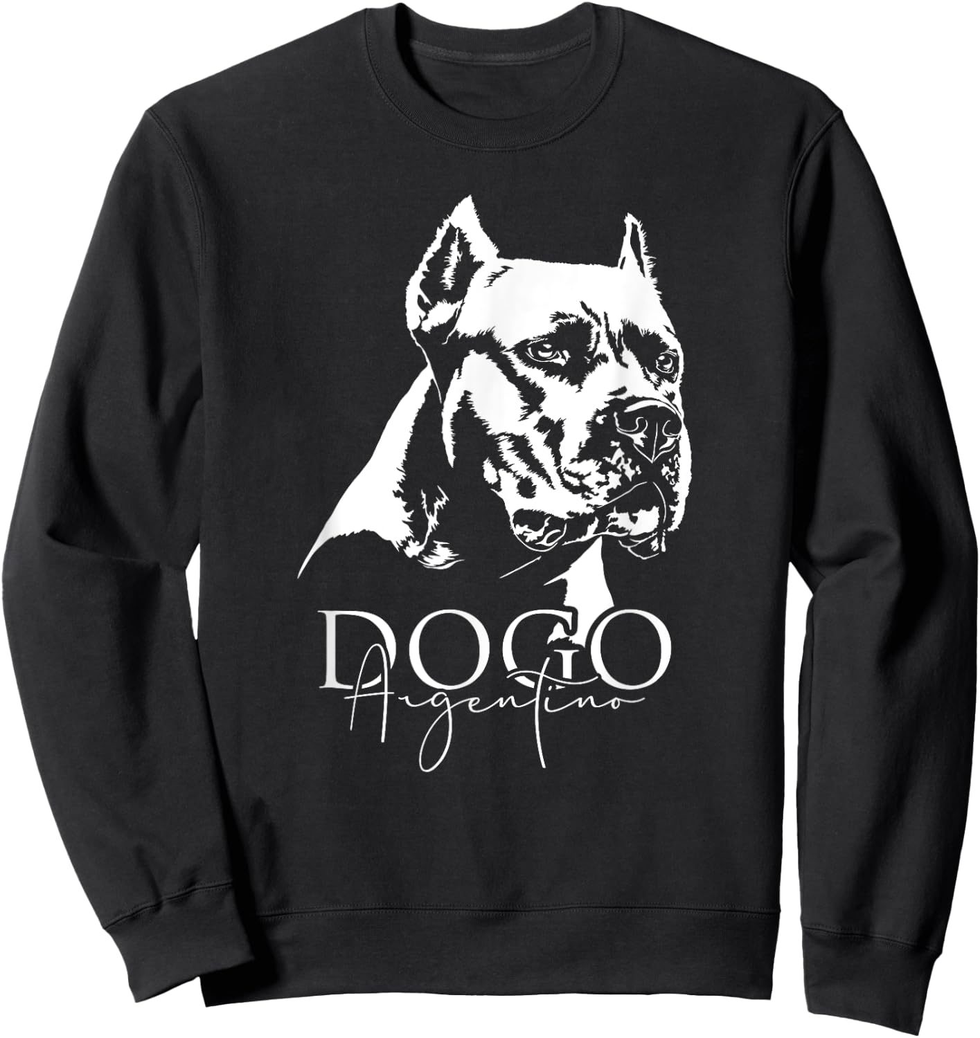 Funny Proud Dogo Argentino dog portrait gift present dog Sweatshirt - Sweatshirt | Black