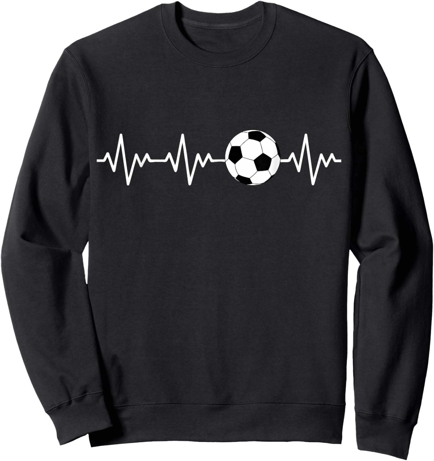 Heartbeat Soccer Sweatshirt - Sweatshirt | Black