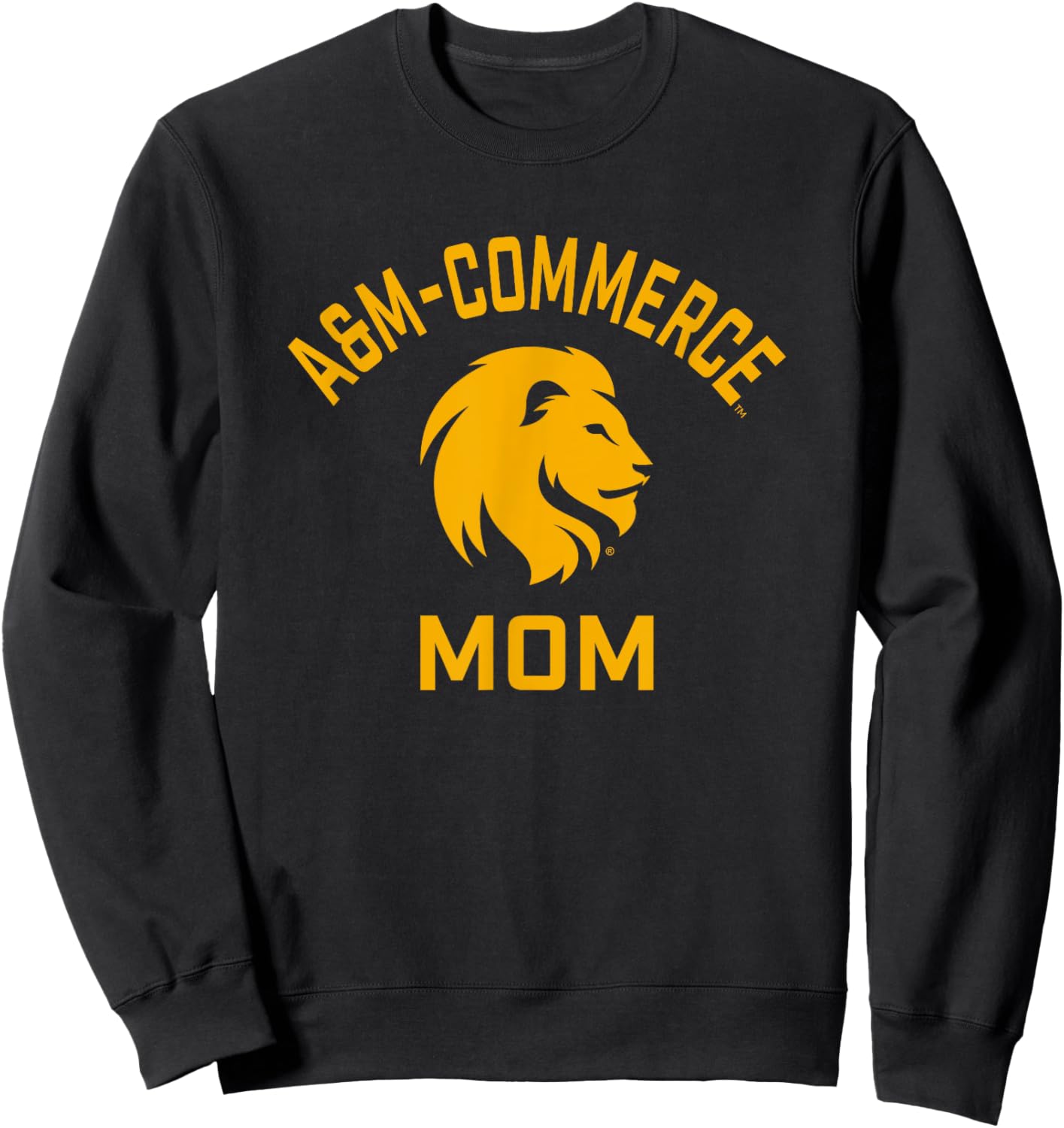 Texas A&M University-Commerce Lions Arched Mom Sweatshirt - Sweatshirt | Black
