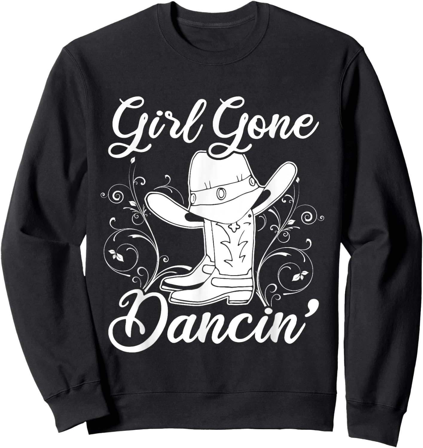 Line Dancing Texas Cowgirl Gift Women Line Dance Sweatshirt - Sweatshirt | Black