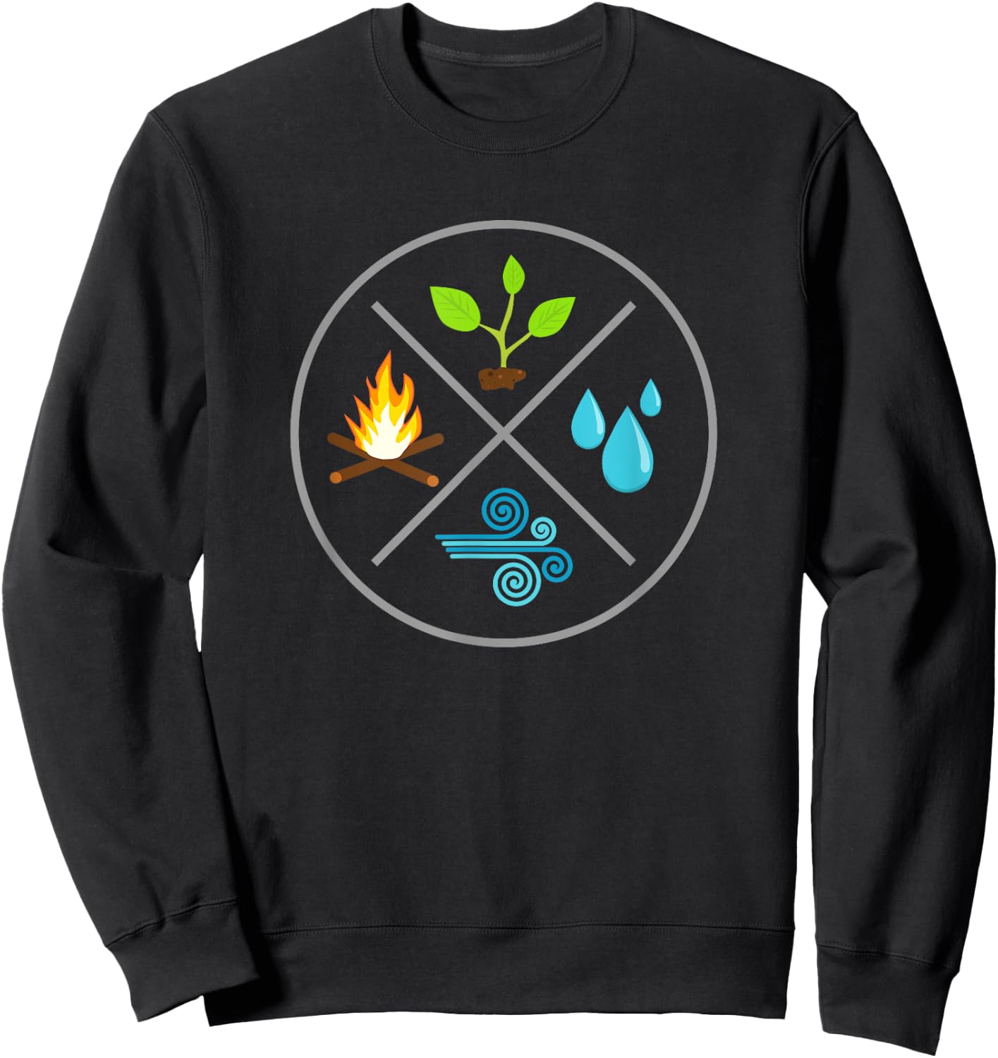 The 4 Elements Sweatshirt - Sweatshirt | Black