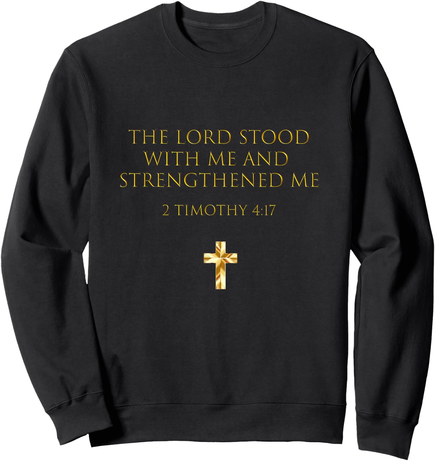 Buffalo 2 Timothy 4:17 Christian Bible Verse Sweatshirt - Sweatshirt | Black