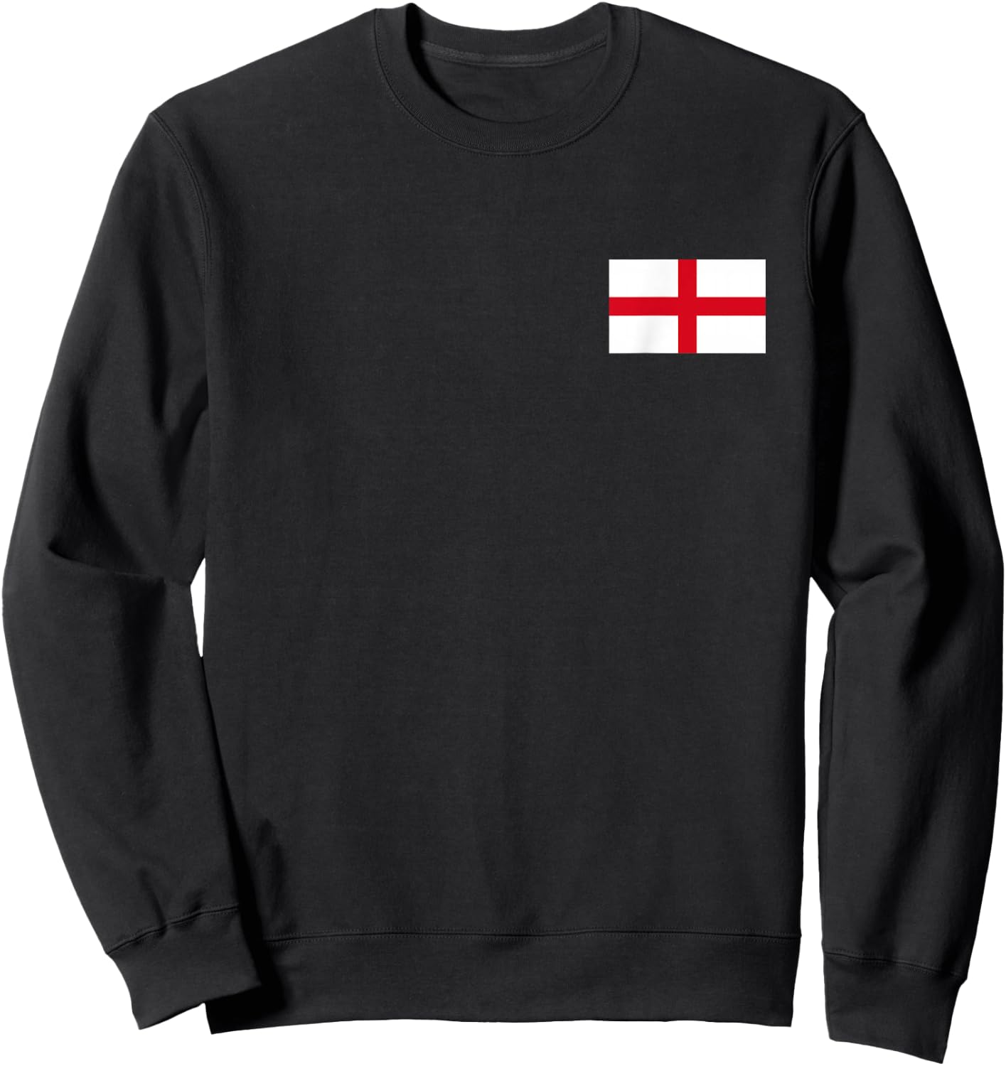 England Flag Saint George's Cross English Sweatshirt - Sweatshirt | Black