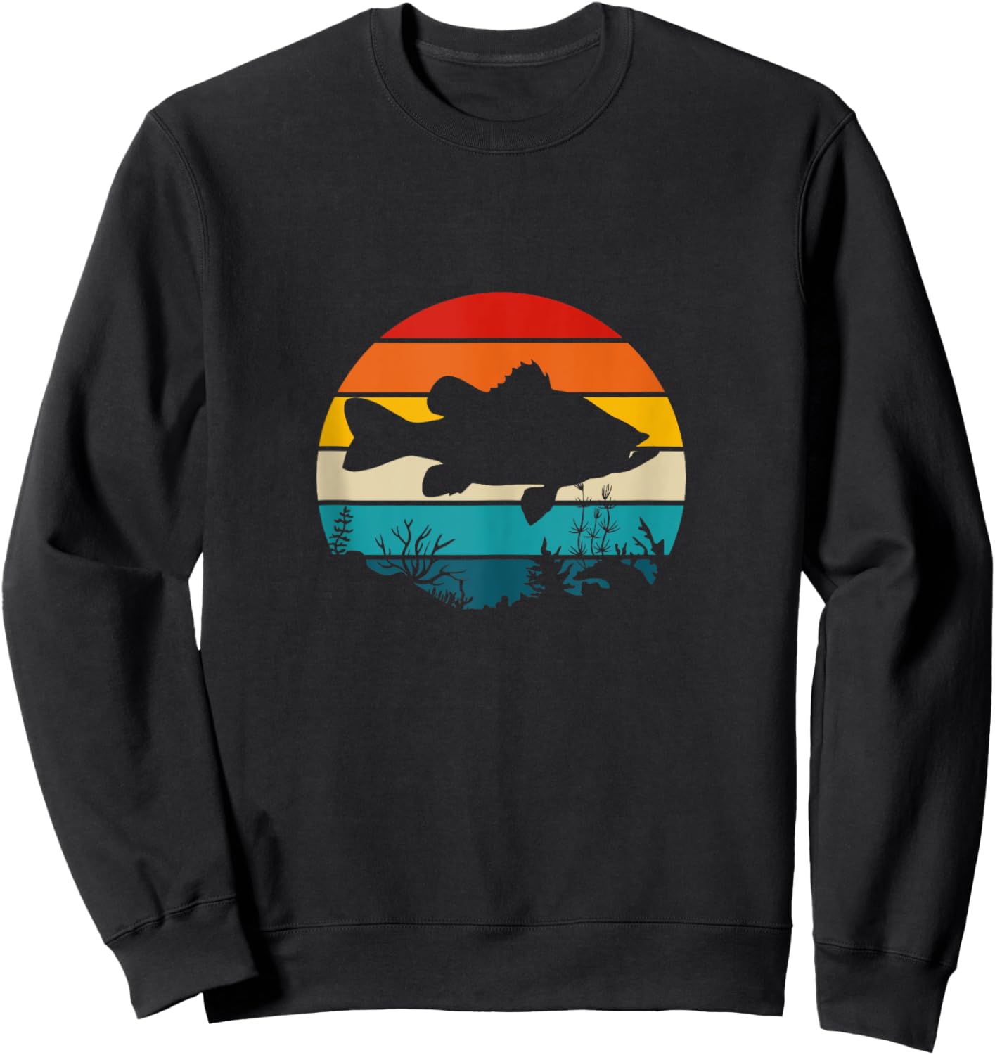 Bass Fishing Sweatshirt - Sweatshirt | Black
