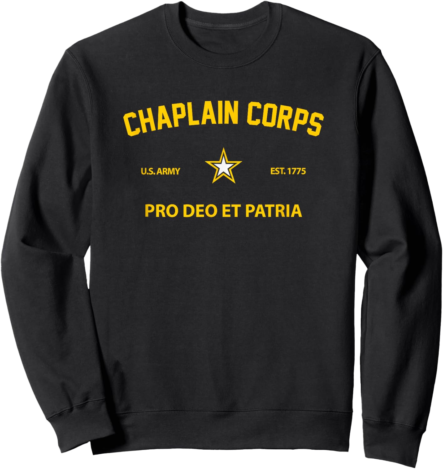 US Army Chaplain Corps Sweatshirt - Sweatshirt | Black