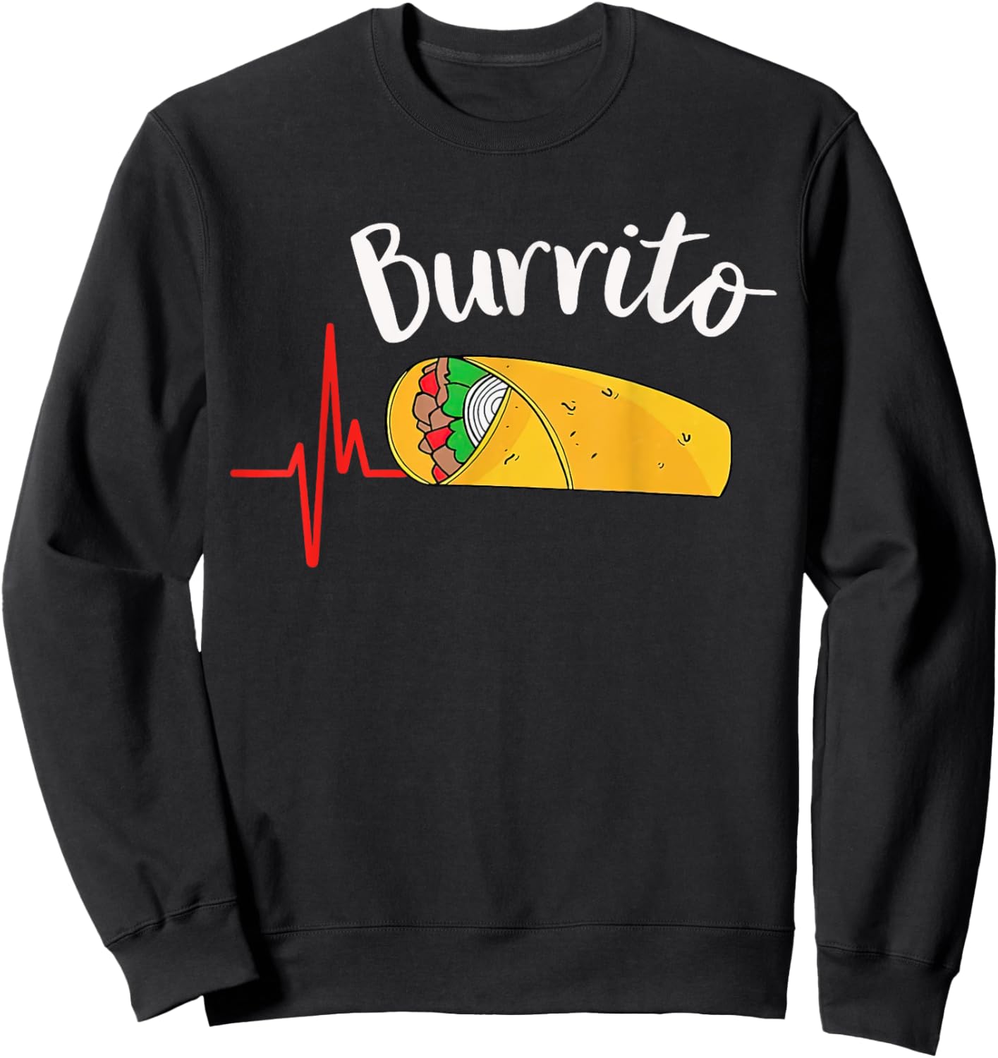 Burrito Taco Taquito Dad Mom Child Baby Matching Family Sweatshirt - Sweatshirt | Black