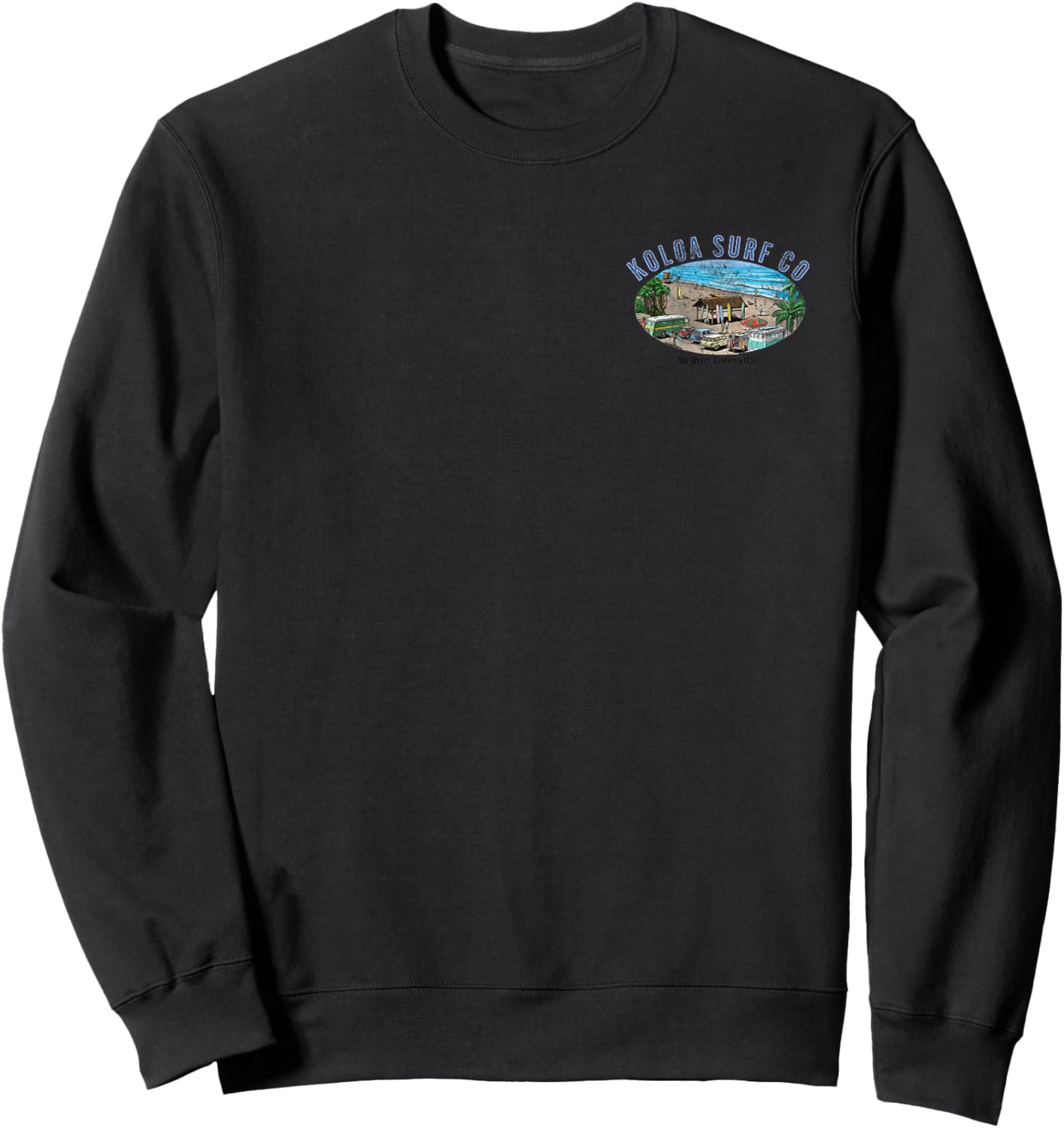 Koloa Surf San Onofre Beach Graphic Sweatshirt - Sweatshirt | Black