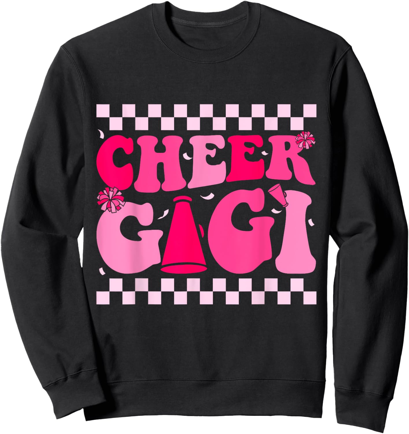 Cheer Gigi Cheerleading Cheerleader Grandma Women Cheer Sweatshirt - Sweatshirt | Black