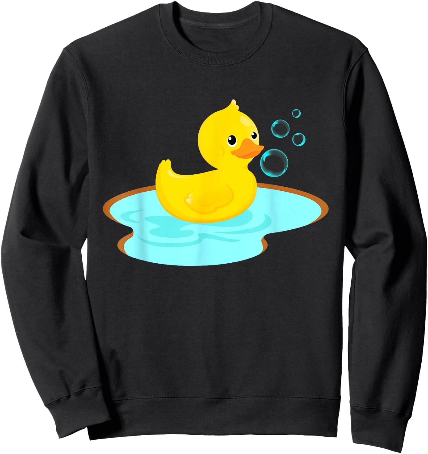 Cute Duckling Kids Gift Duck Sweatshirt - Sweatshirt | Black