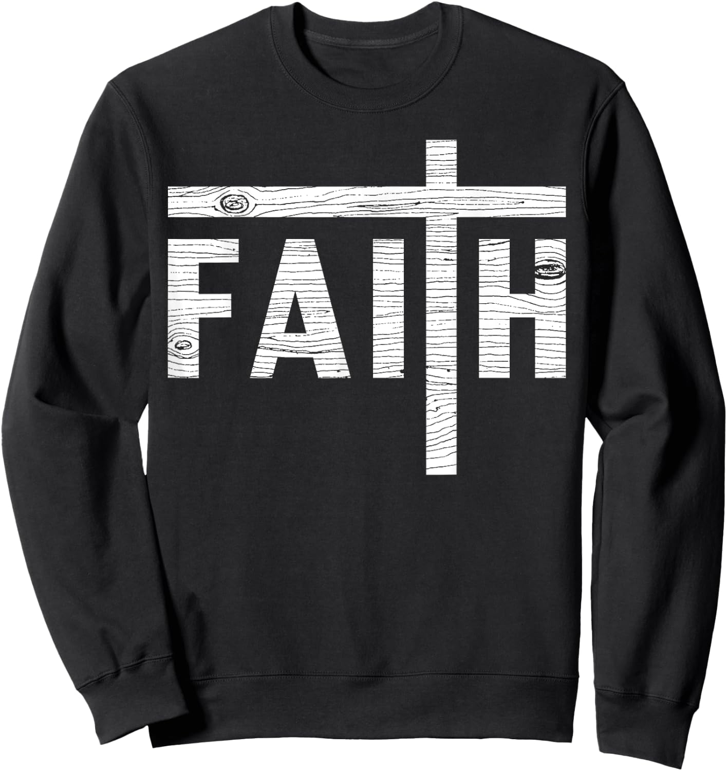 Christian Faith And Cross Jesus Believer Gift Women Sweatshirt - Sweatshirt | Black