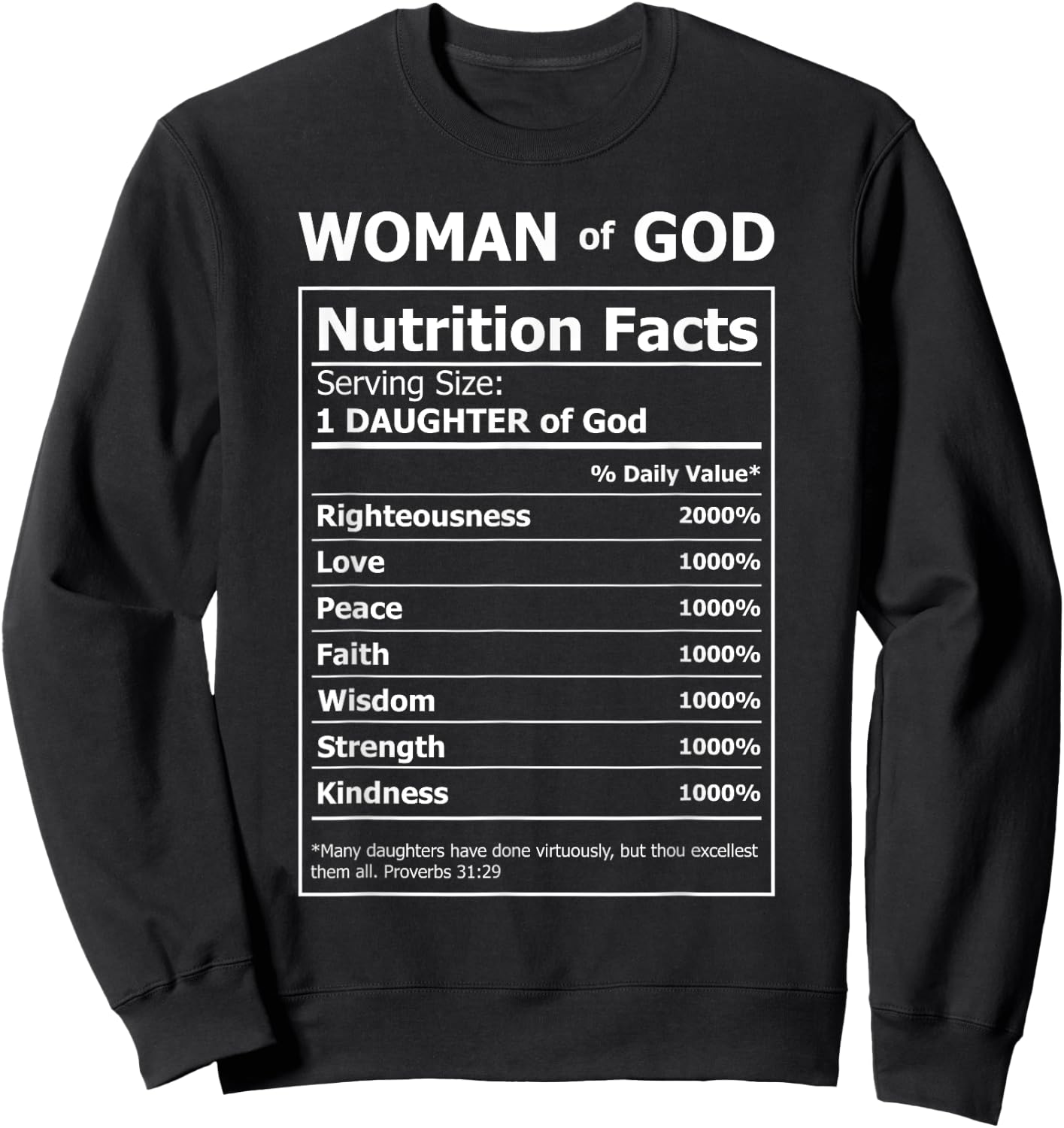 Faith Based Top Gifts Women Plus Size Christian Black Short Sleeve Sweatshirt - Sweatshirt | Black