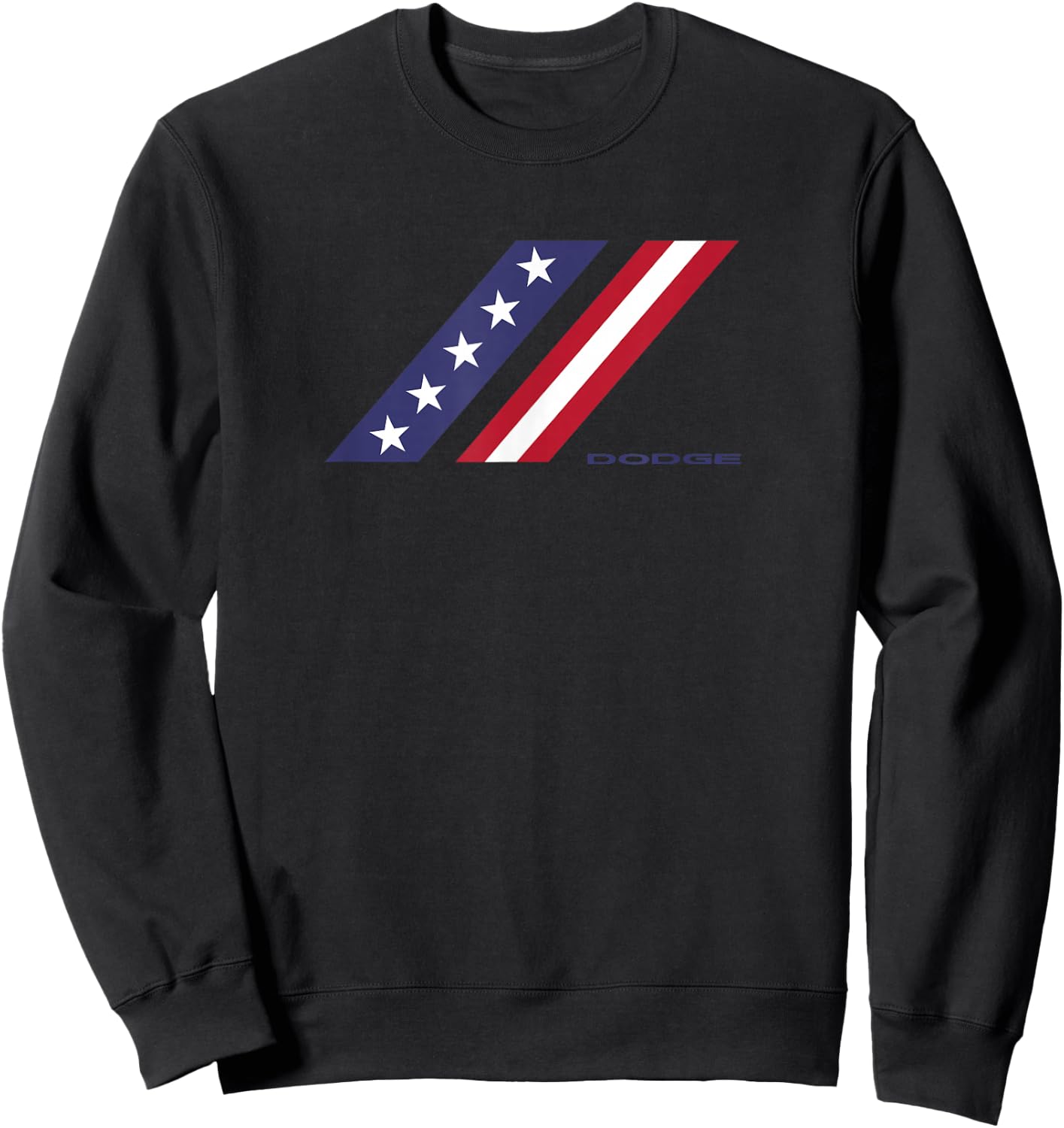 Dodge Stars and Stripes Rhombus Logo Sweatshirt - Sweatshirt | Black