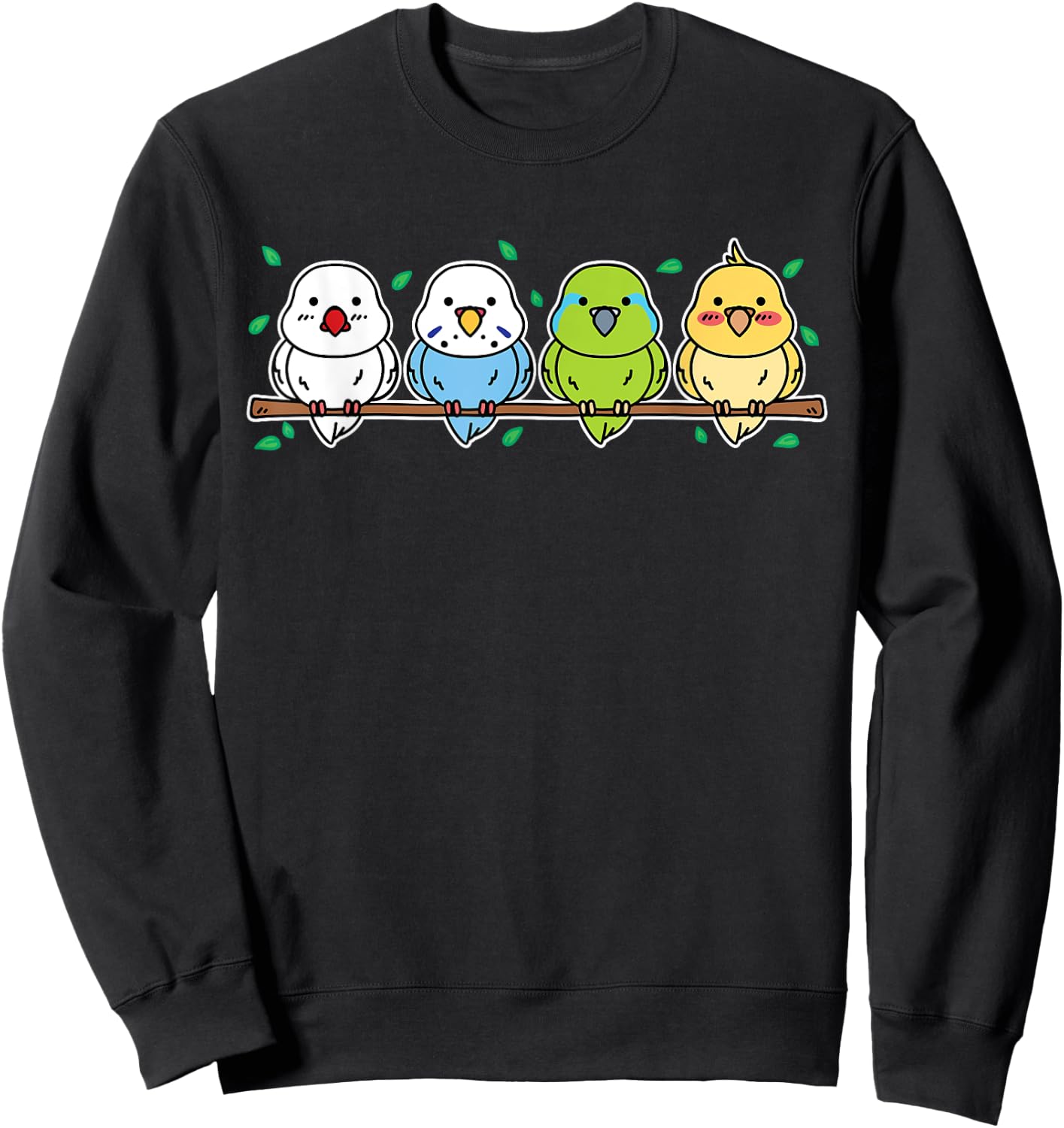 Parakeet gifts for Parakeet Owners cute Budgie Sweatshirt - Sweatshirt | Black