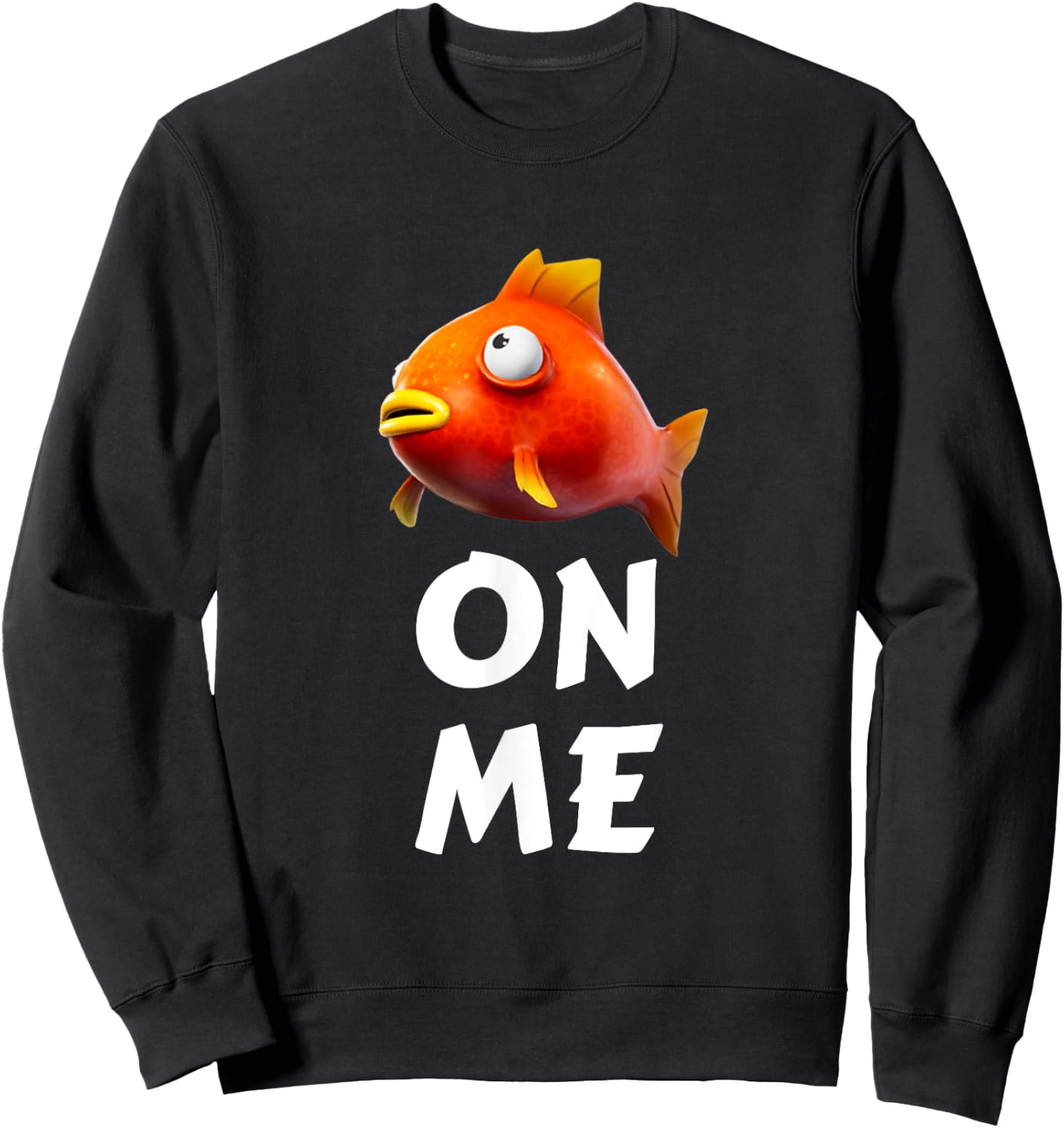 Fishy On Me , Kids & Youth gamers Sweatshirt - Sweatshirt | Black