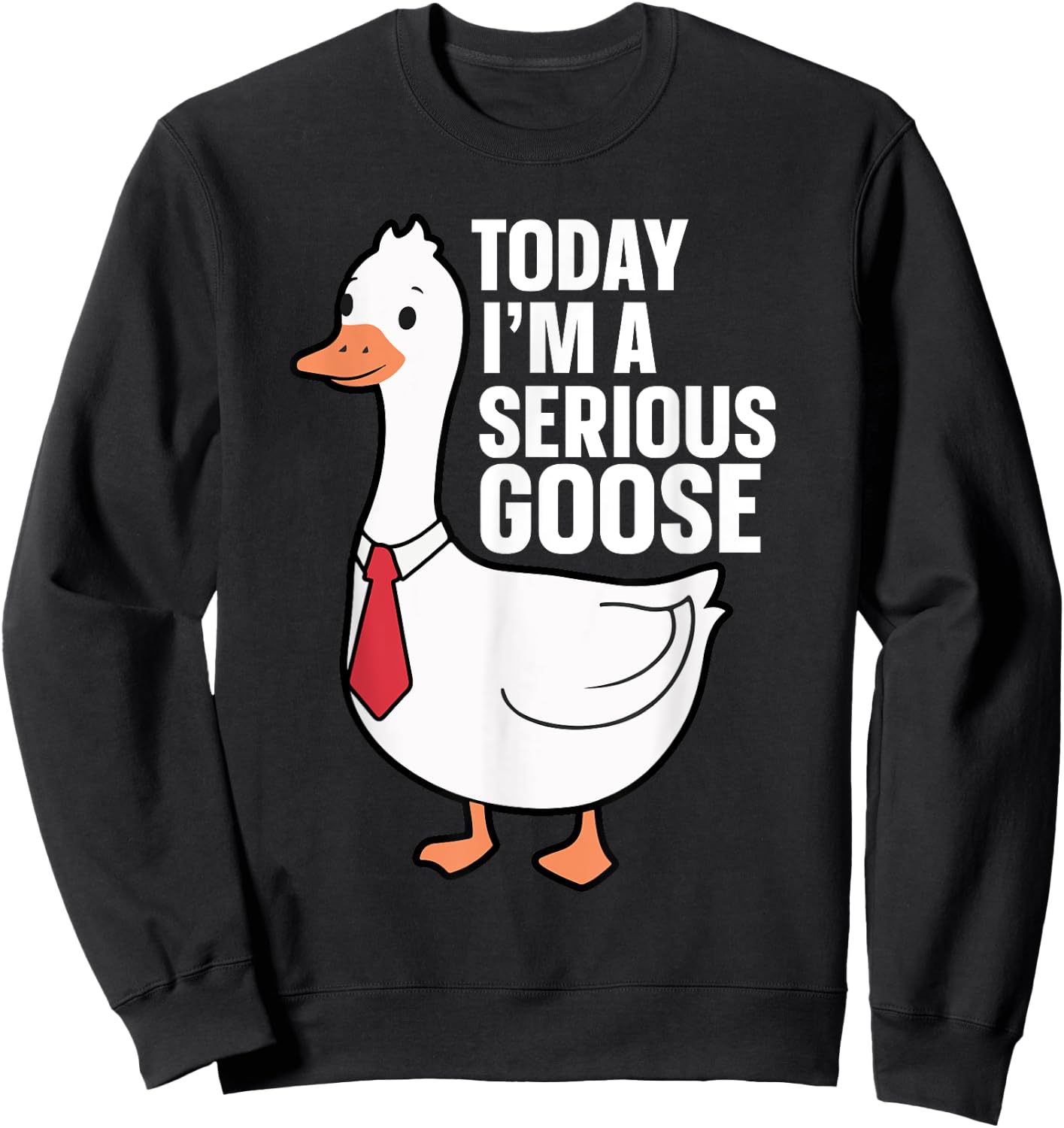 Today I'm A Serious Goose Sweatshirt - Sweatshirt | Black