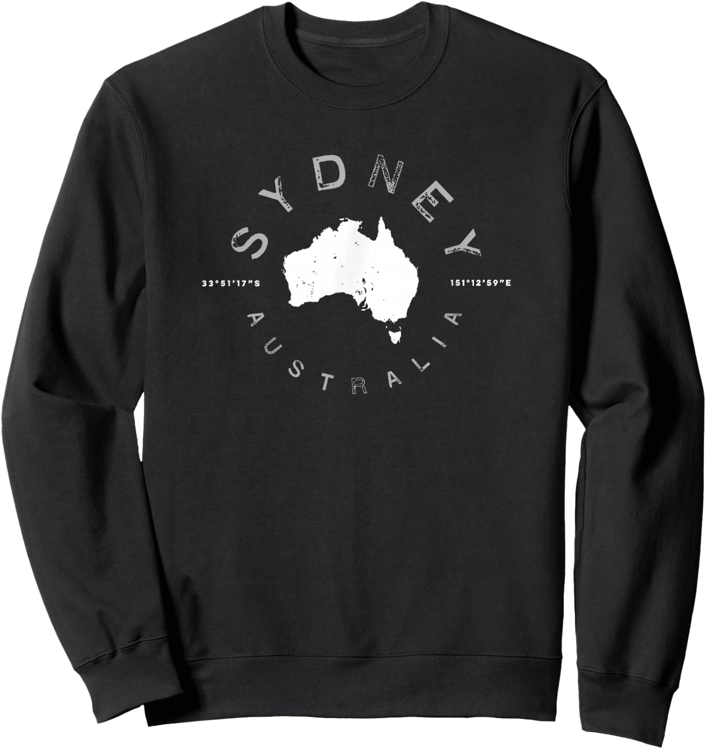 Sydney Australia Vintage Retro Sweatshirt - Sweatshirt | Black