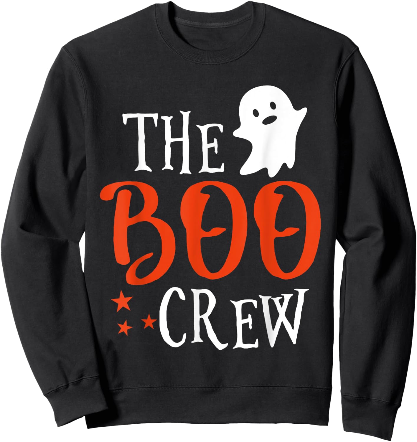 The Boo Crew Shirt - Scary Cute Ghost Halloween Sweatshirt - Sweatshirt | Black