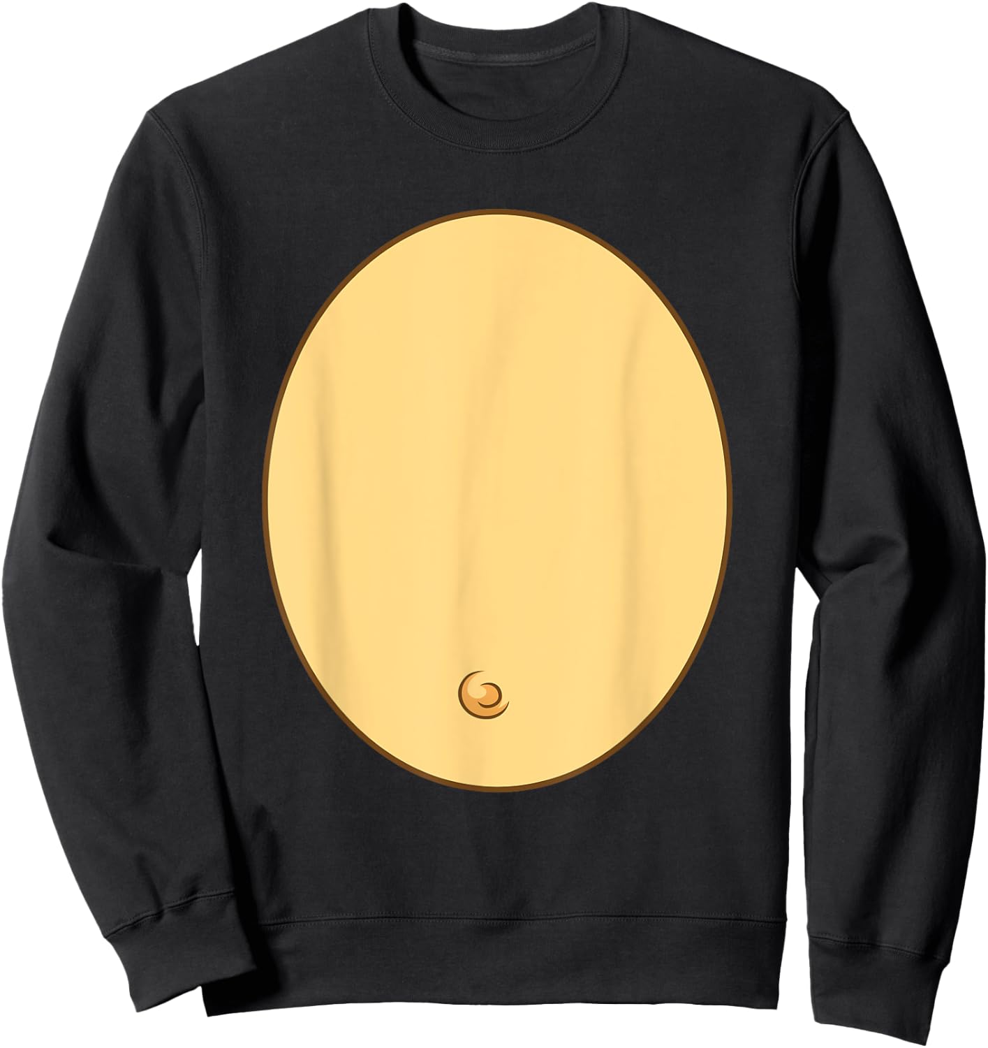 Funny Monkey Belly Costume Kids Adult Halloween Sweatshirt - Sweatshirt | Black