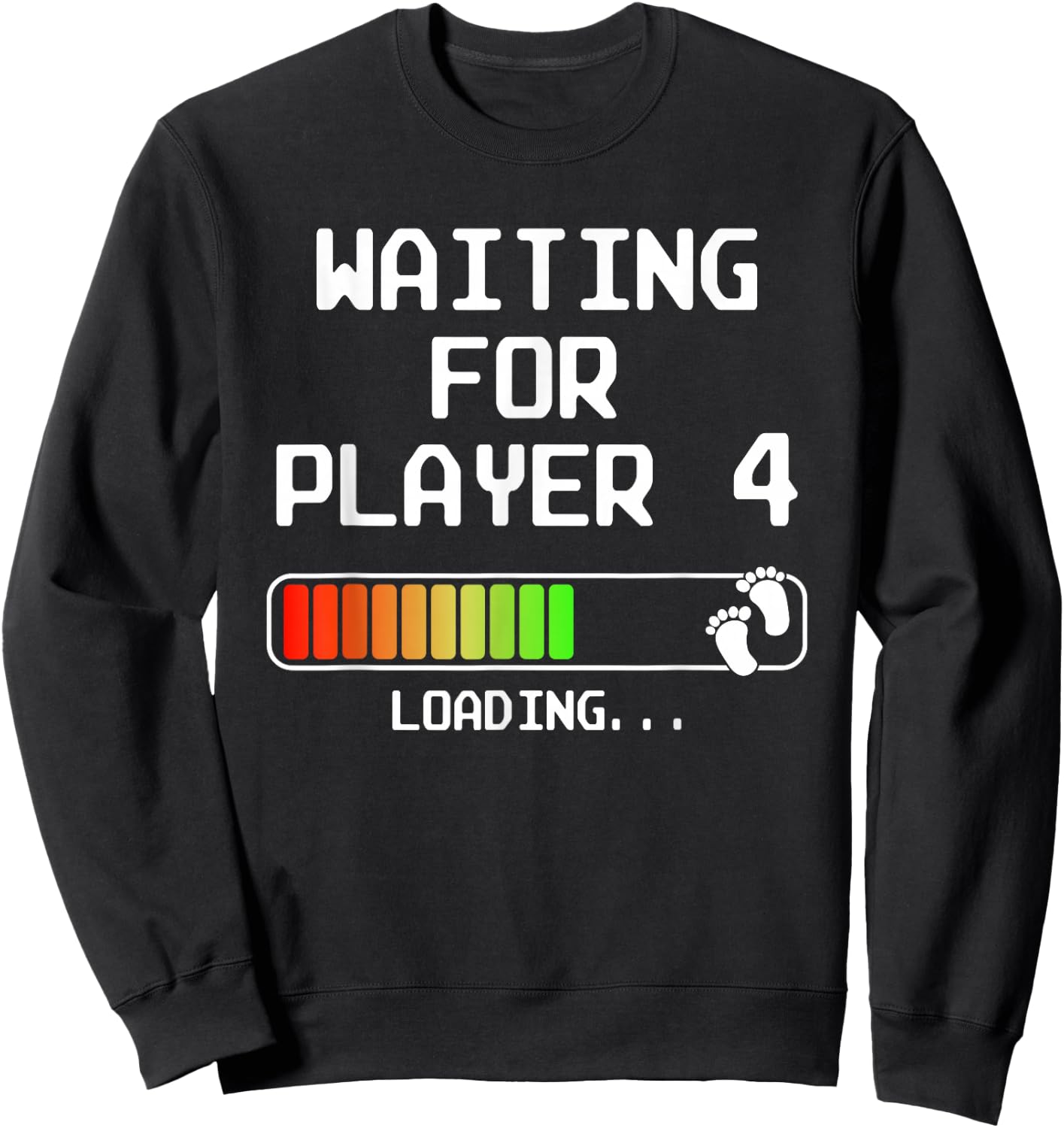Gamer Pregnancy Announcement 2nd Baby Expectant Dad Player 4 Sweatshirt - Sweatshirt | Black