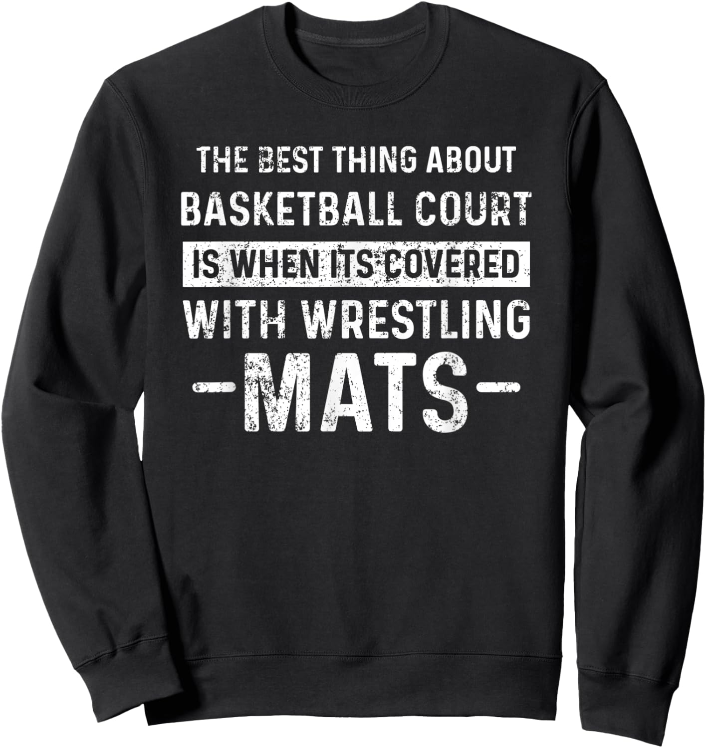 Wrestling Wrestler Wrestle Vintage Sweatshirt - Sweatshirt | Black