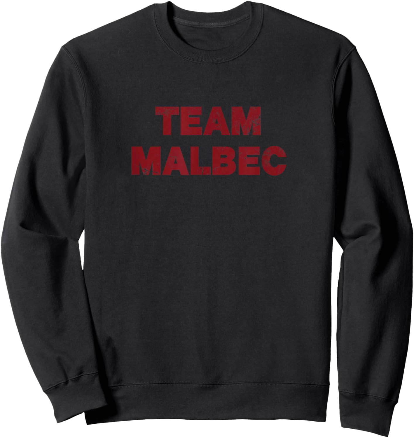 Team Malbec (Vintage) - Wine Sweatshirt - Sweatshirt | Black